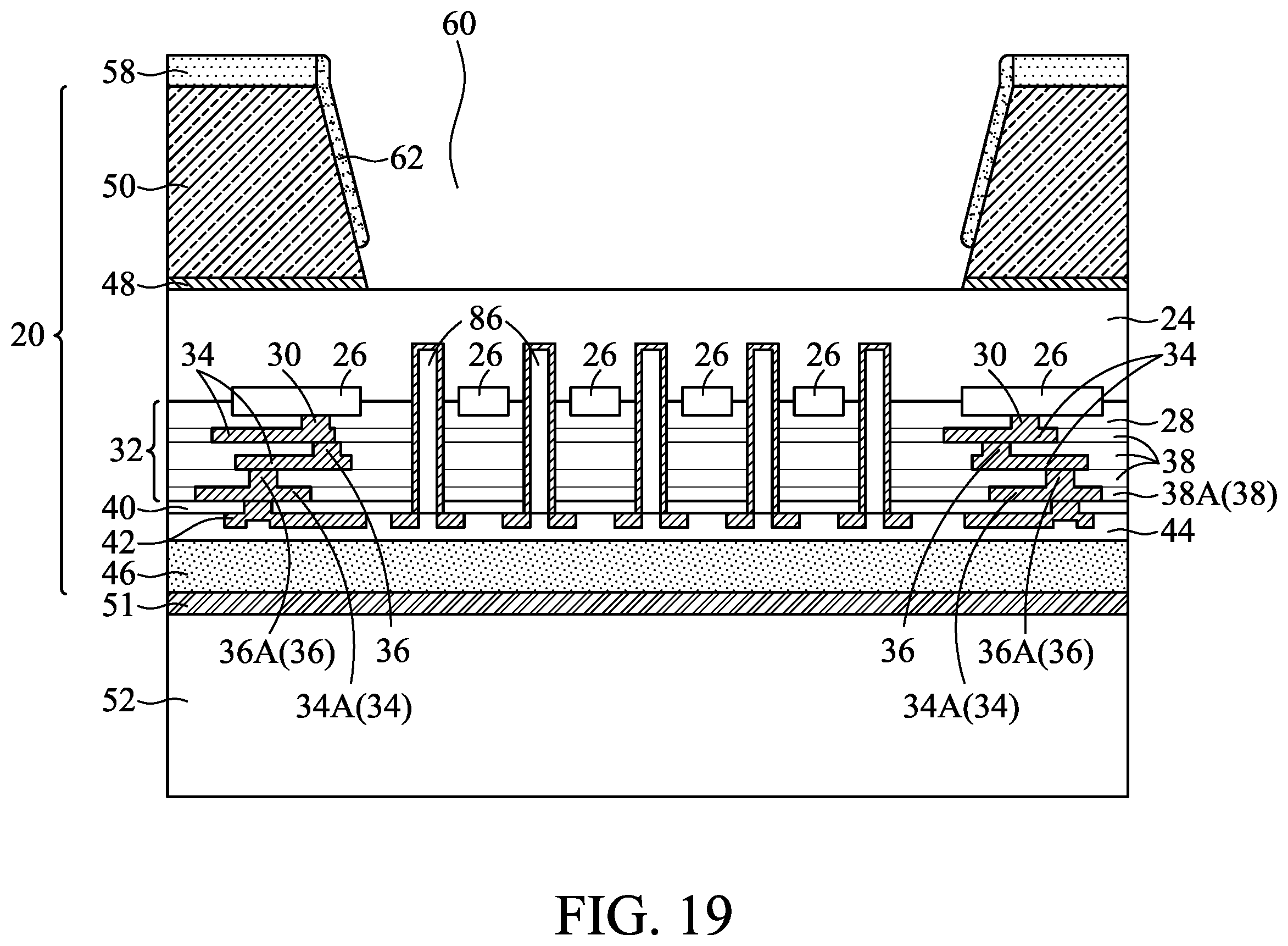 Patent US12134557 Figure 19 – Arched membrane structure for MEMS device