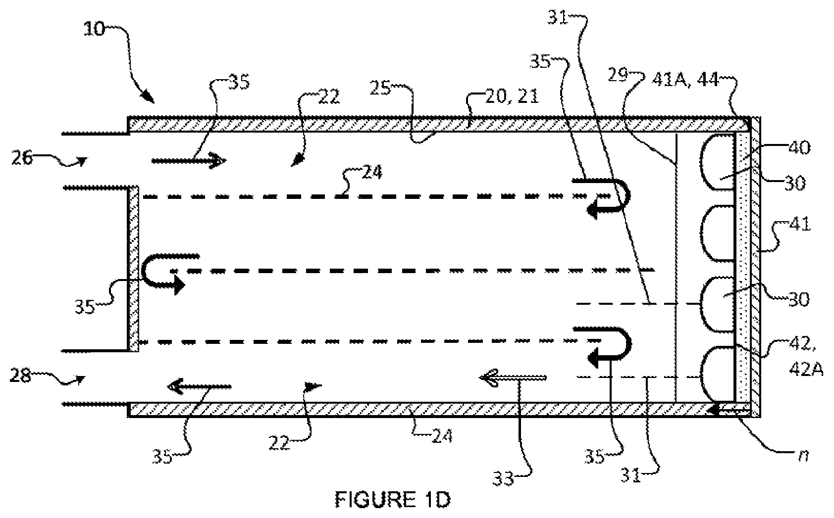 Patent US12134572 Figure 2 – Heat dissipation apparatus and methods for UV-LED photoreactors