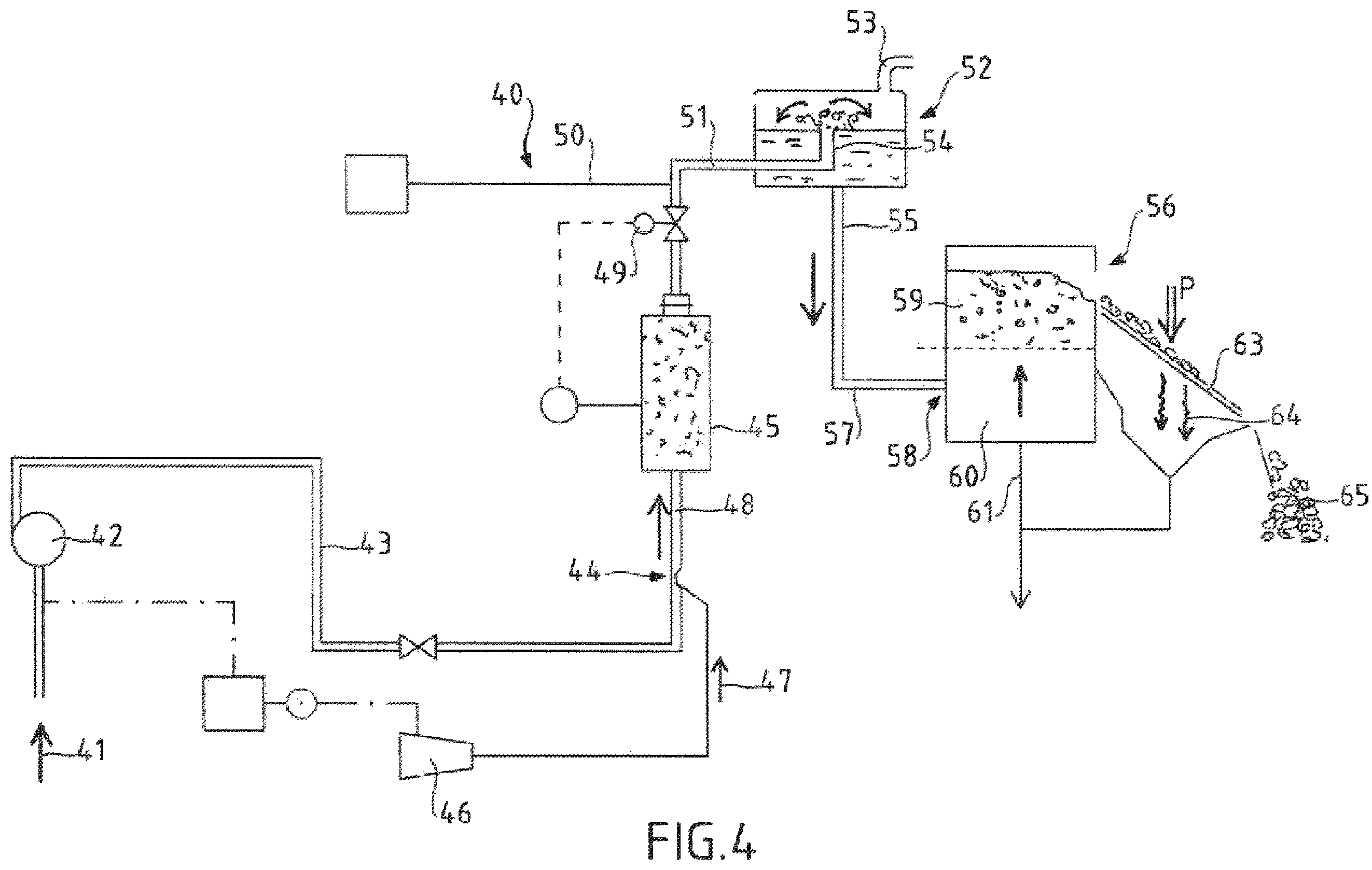 Patent US12134575 Figure 4 – Treatment method and device for dehydration of organic sludges