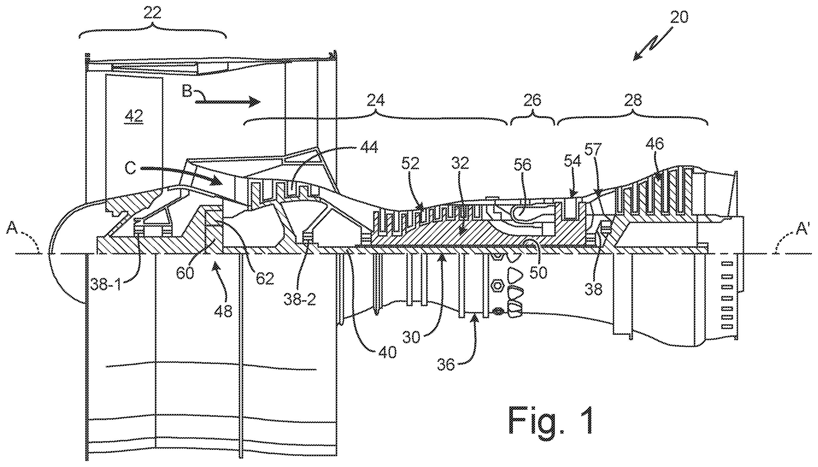 Patent US12134583 — Particle based inserts for CMC — Figure 1