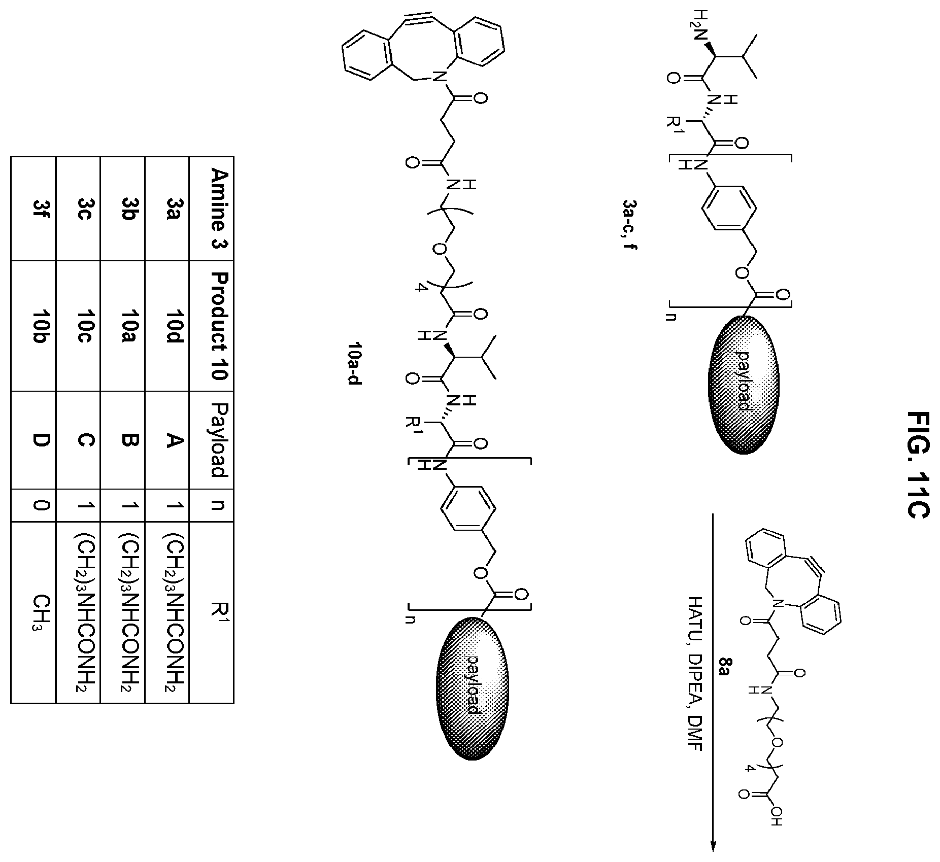 Patent US12134631 Figure 16 – Hydrophilic linkers for antibody drug conjugates