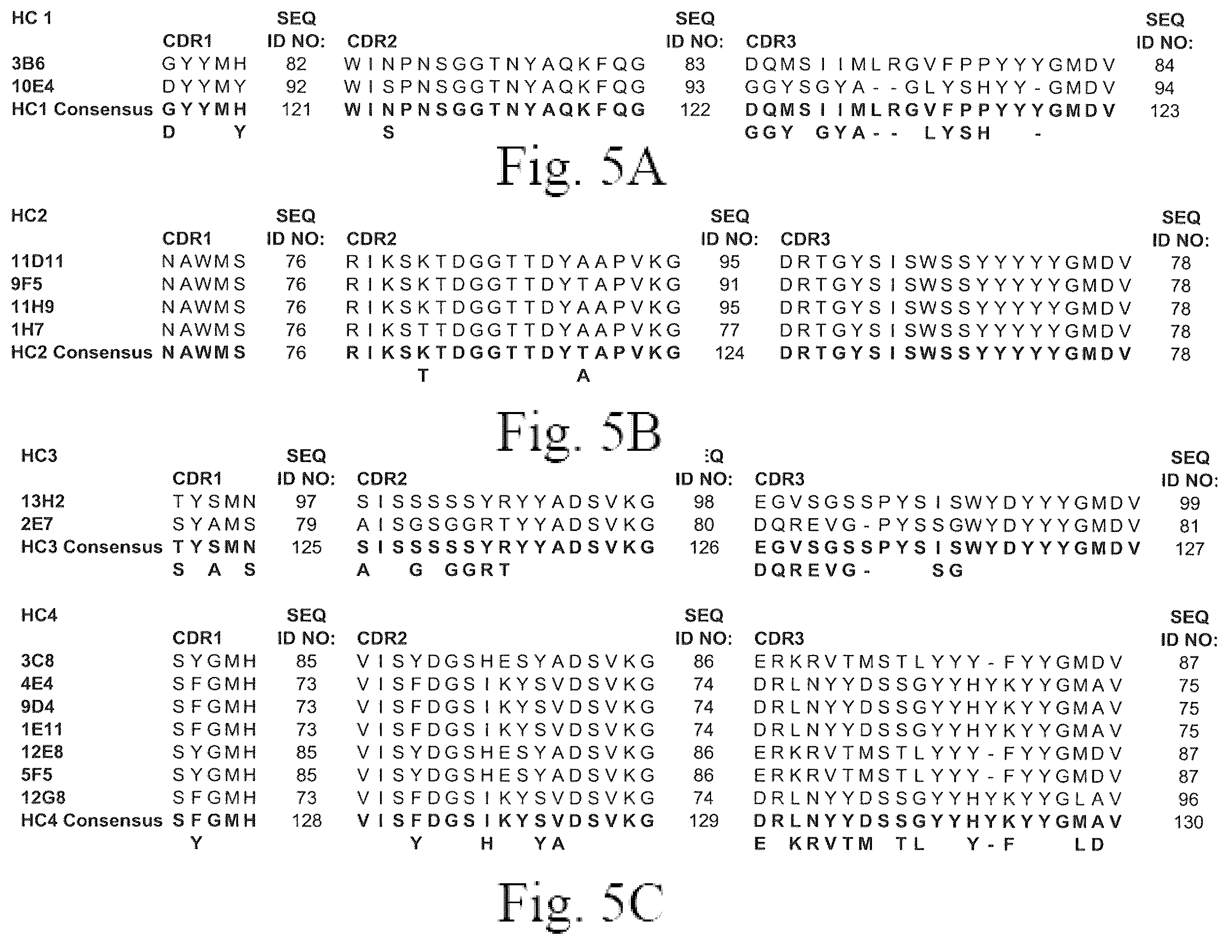 Patent US12134652 Figure 5 – Human CGRP receptor binding proteins