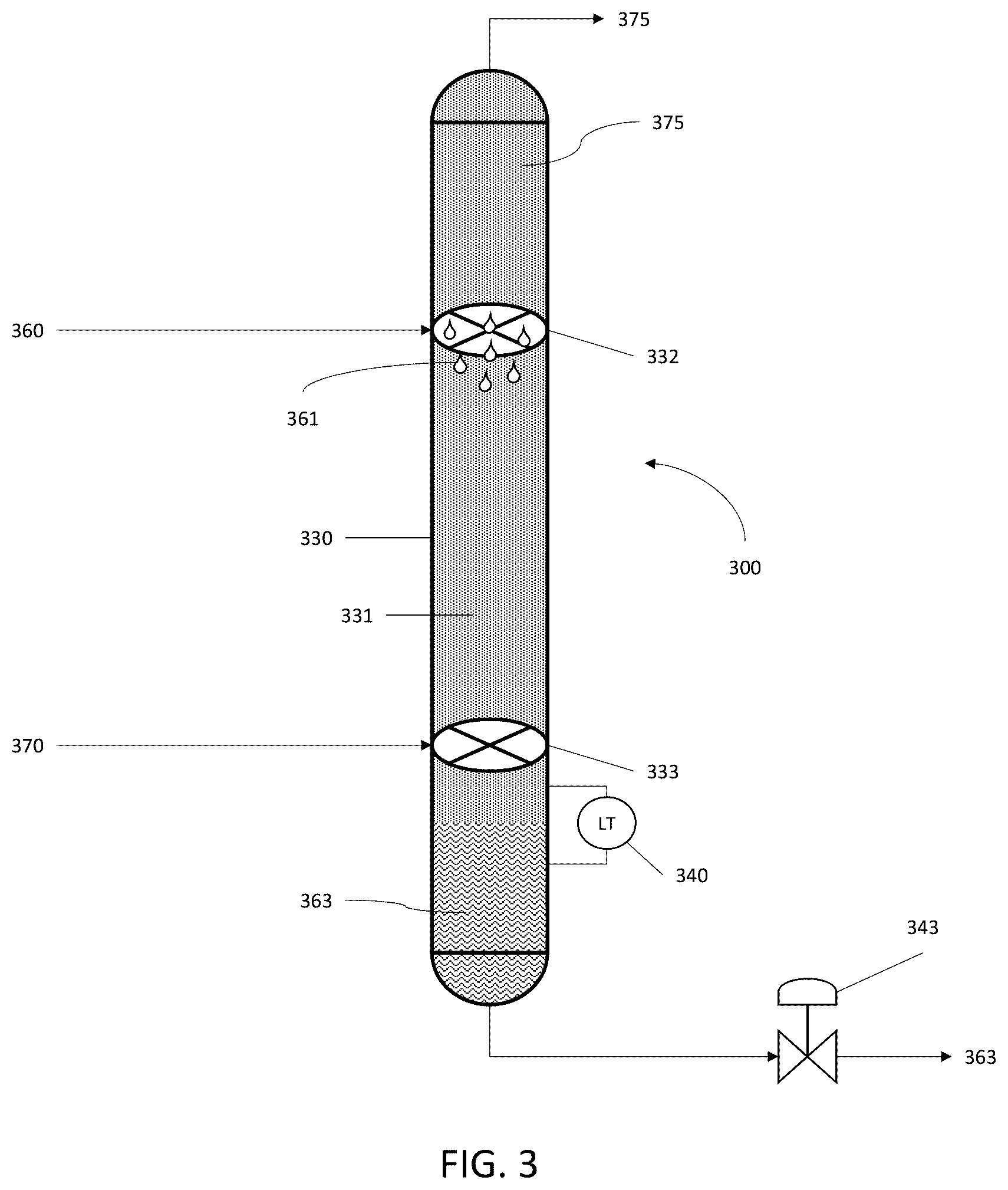 Patent US12134739 Figure 3 – Systems and methods for crude oil desalting and dehydration in a vertical vessel