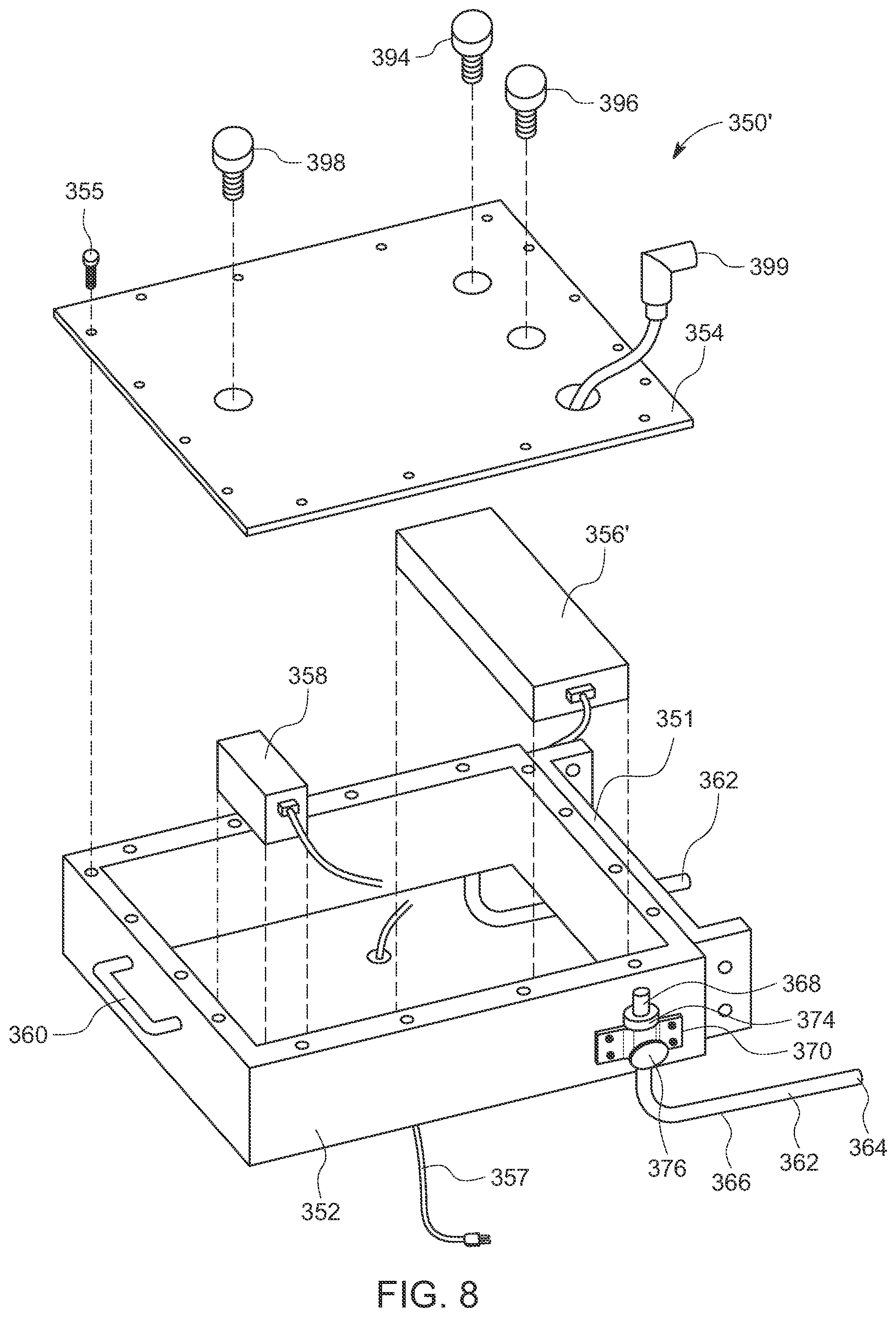 Patent US12134752 Figure 8 – Apparatus for punching down a wine cap
