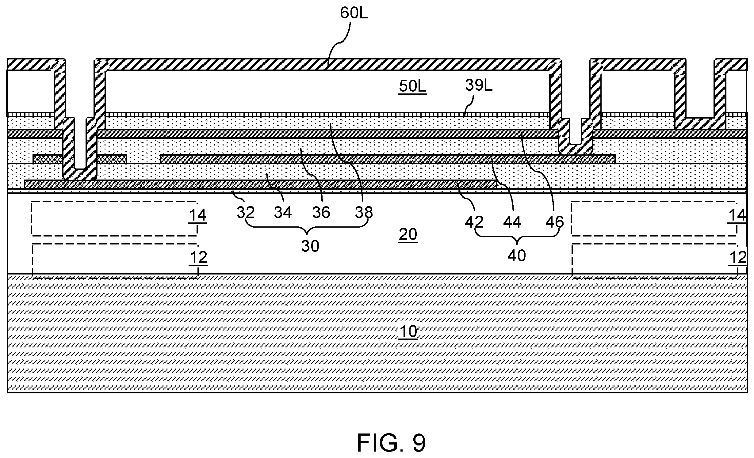 Patent US12134824 Figure 11 – Undercut-free patterned aluminum nitride structure and methods for forming the same