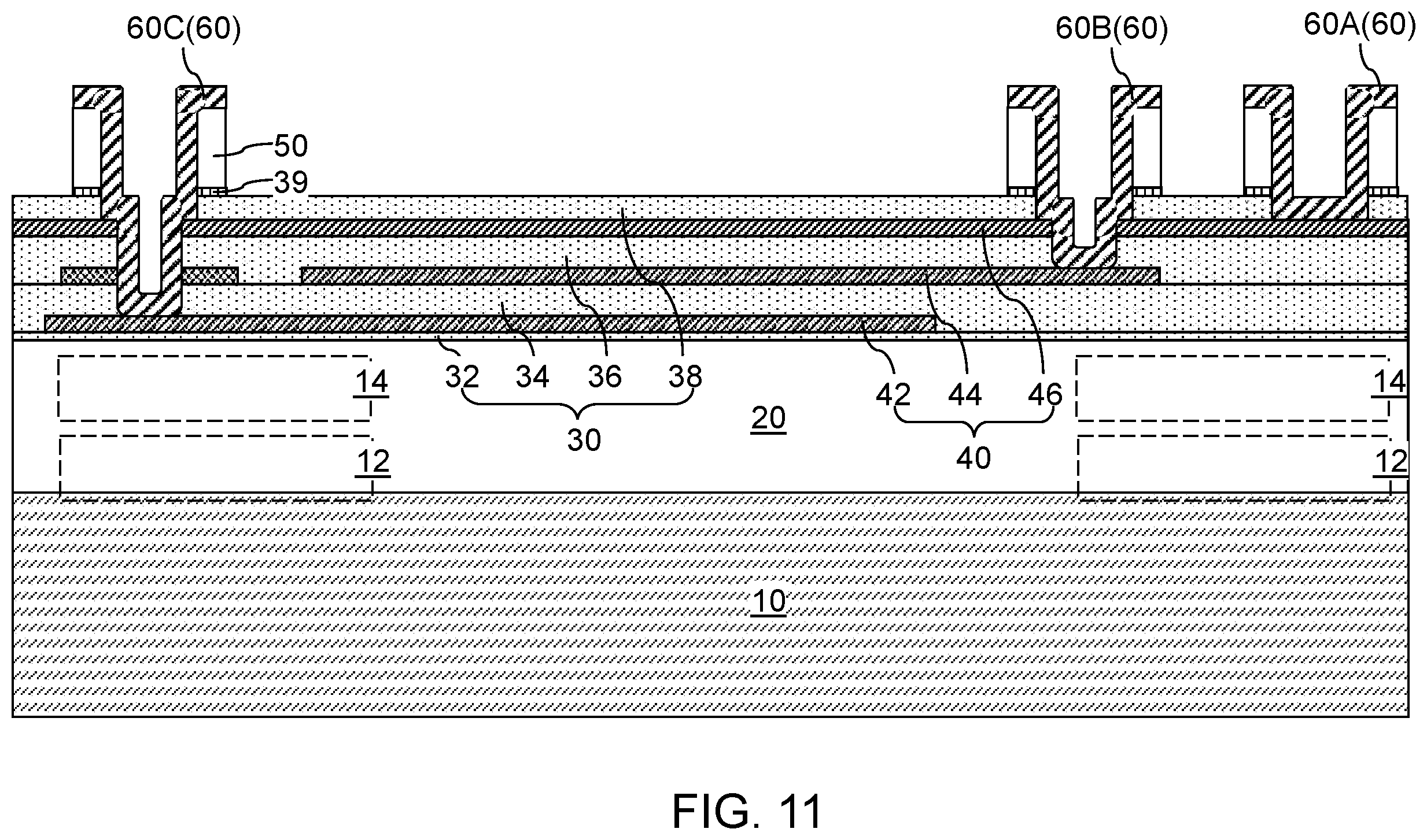 Patent US12134824 Figure 13 – Undercut-free patterned aluminum nitride structure and methods for forming the same