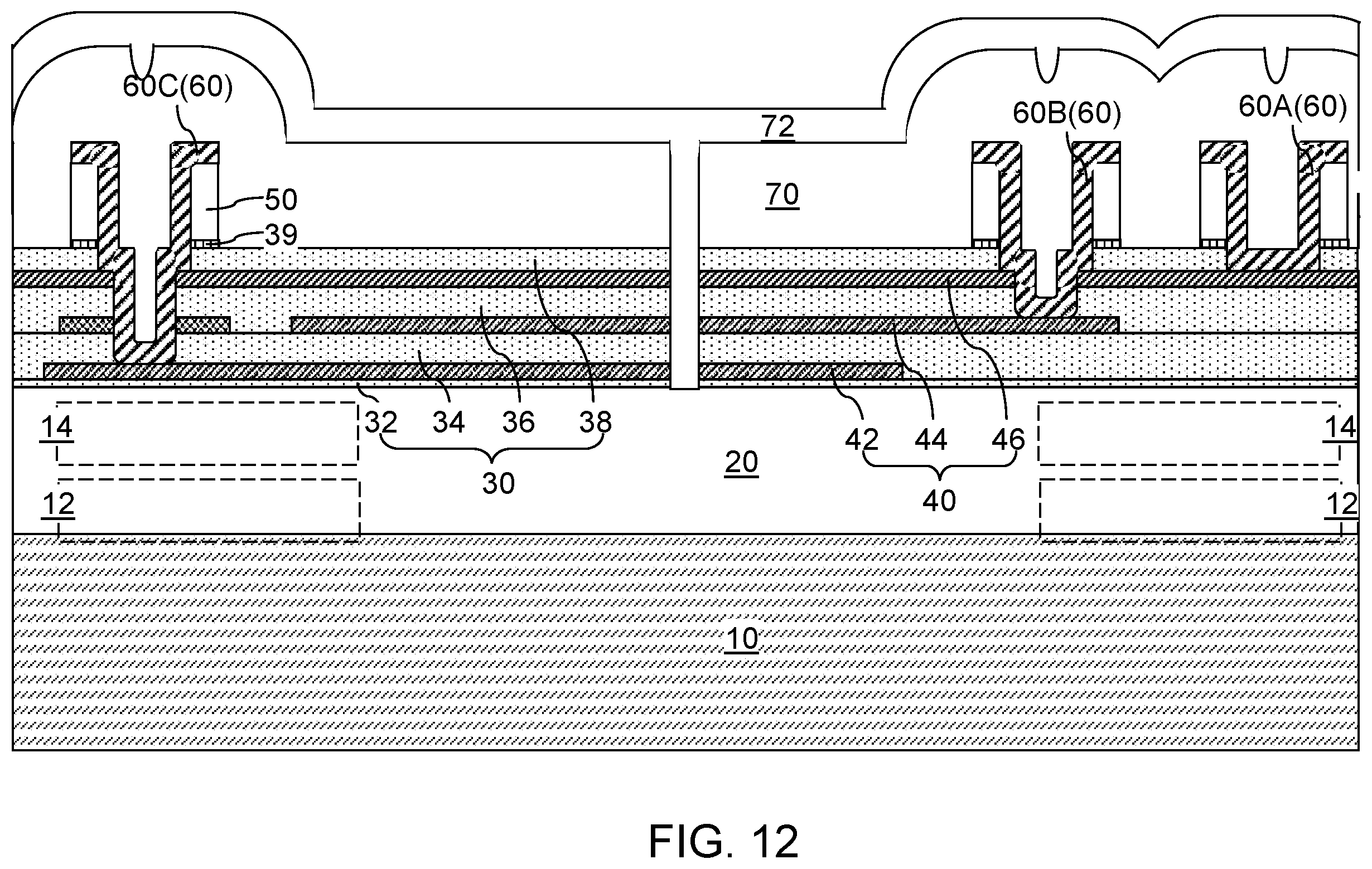 Patent US12134824 Figure 14 – Undercut-free patterned aluminum nitride structure and methods for forming the same