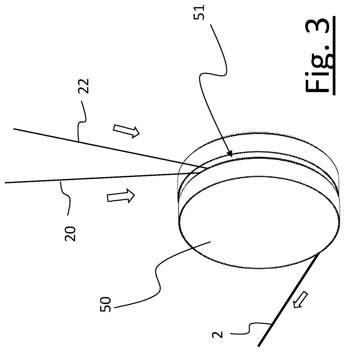 Patent US12134840 Figure 3 – Yarn comprising a core and a sheath