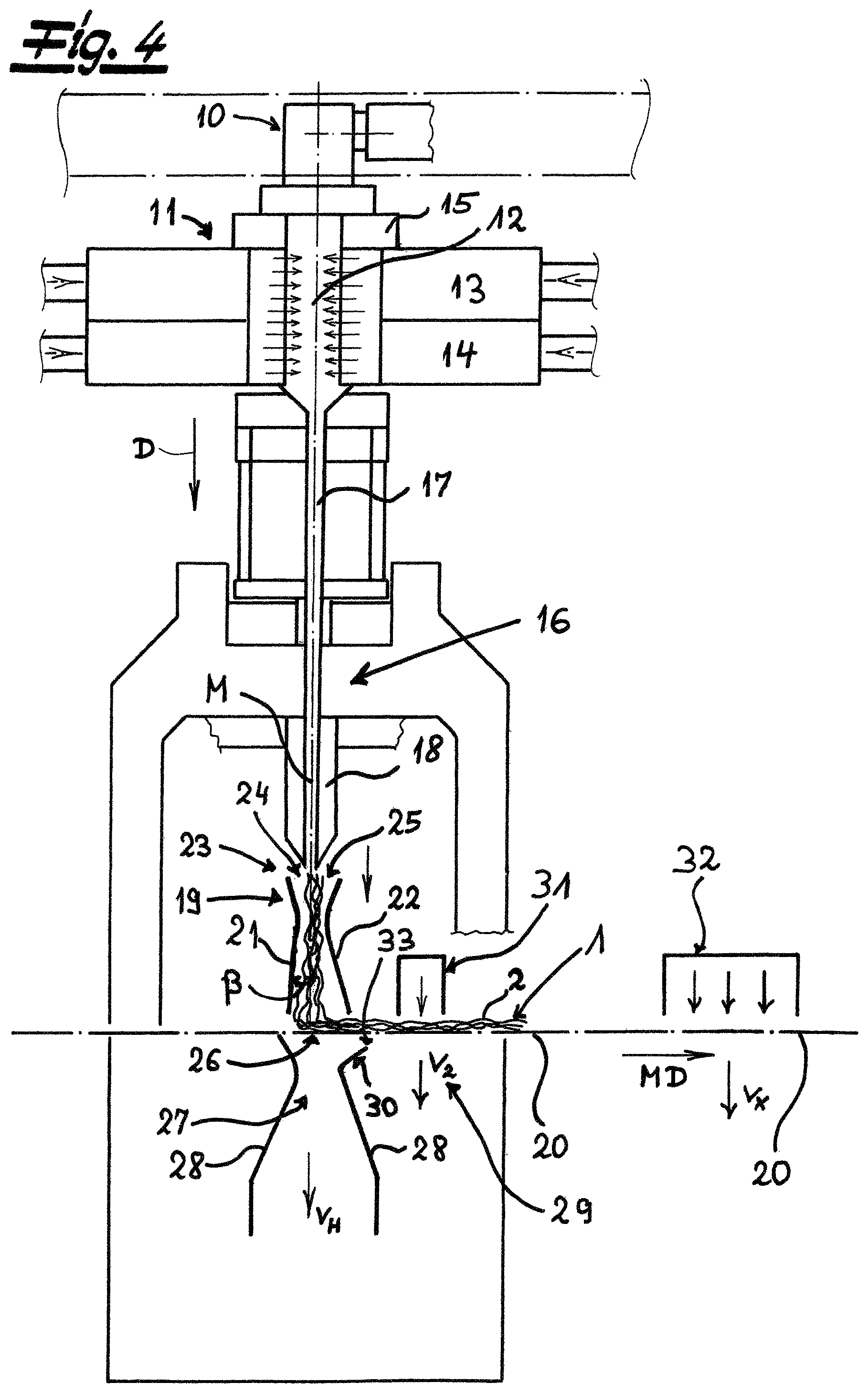 Patent US12134845 Figure 2 – Spunbond nonwoven of continuous filaments and of making same