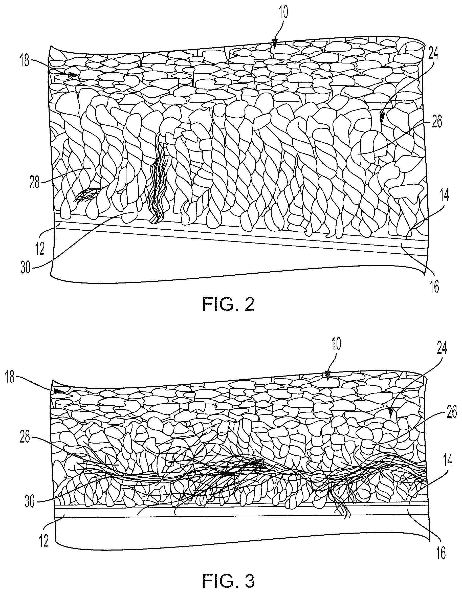 Patent US12134849 Figure 2 – Carpet products and methods of making same