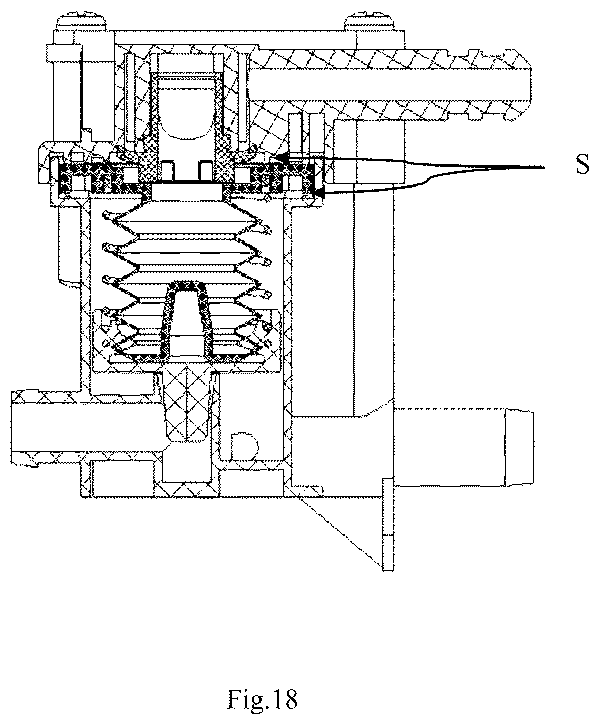 Patent US12134852 Figure 8 – Liquid feeding pump, dispensing system and washing device