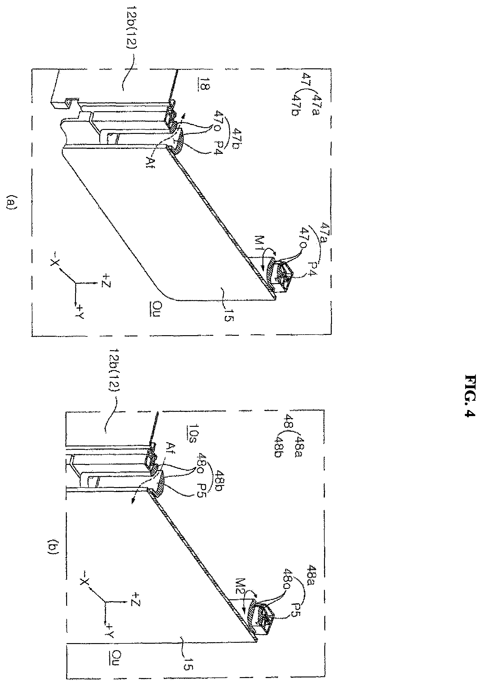 Patent US12134853 Figure 4 – Clothes treatment apparatus