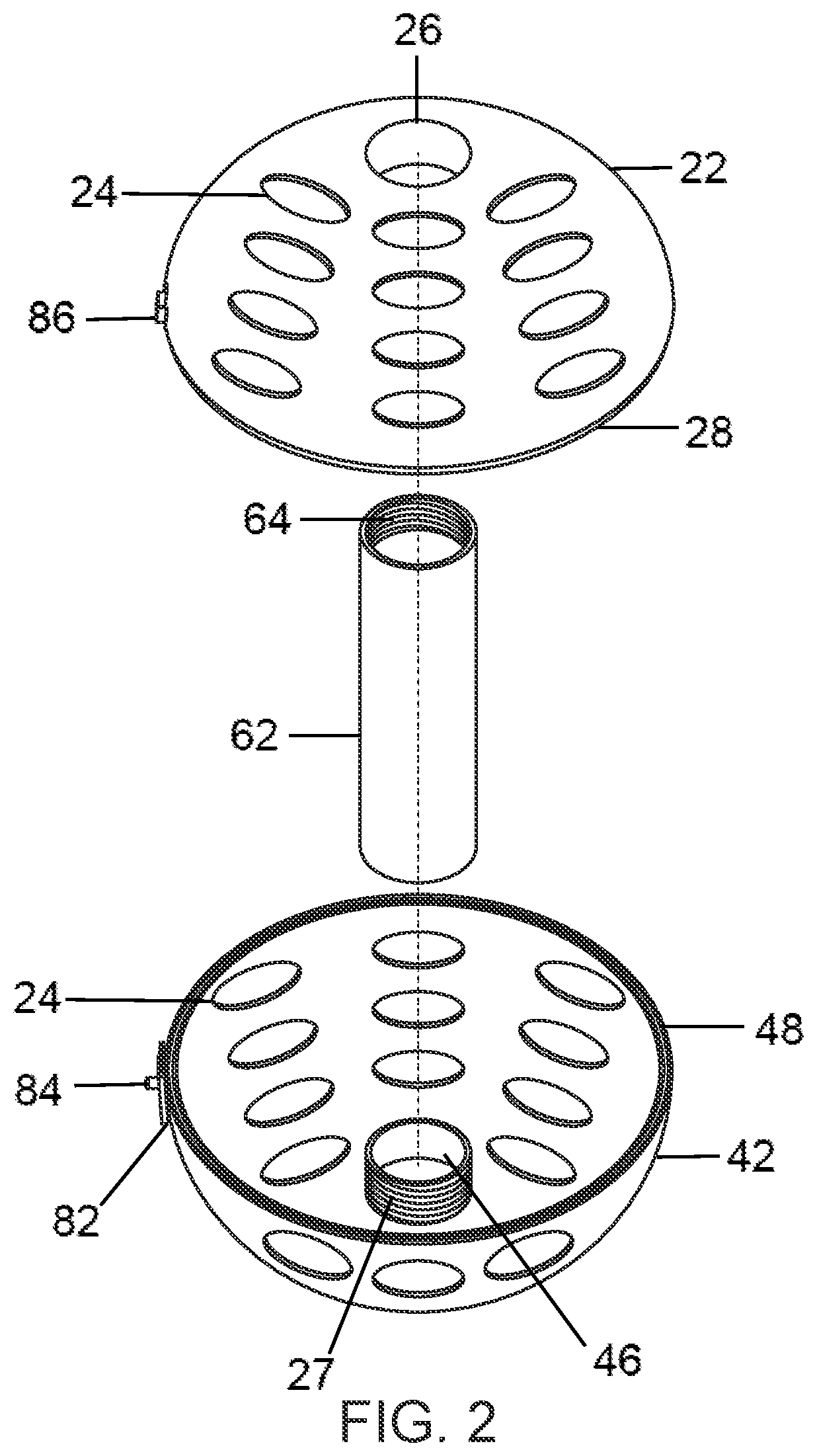 Patent US12134855 Figure 2 – Facemask container for use in washing machines