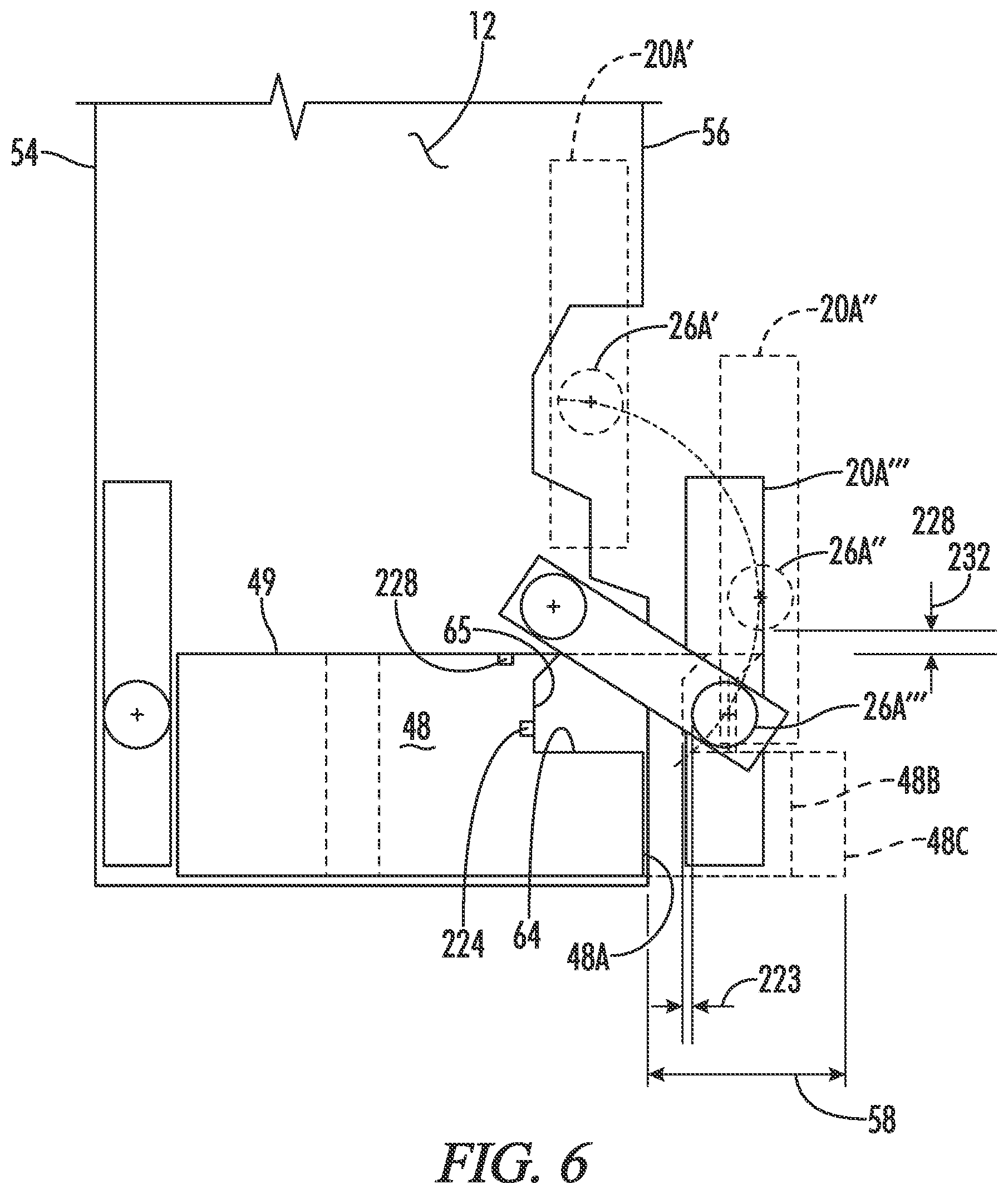 Patent US12134867 Figure 4 – Shiftable cabin