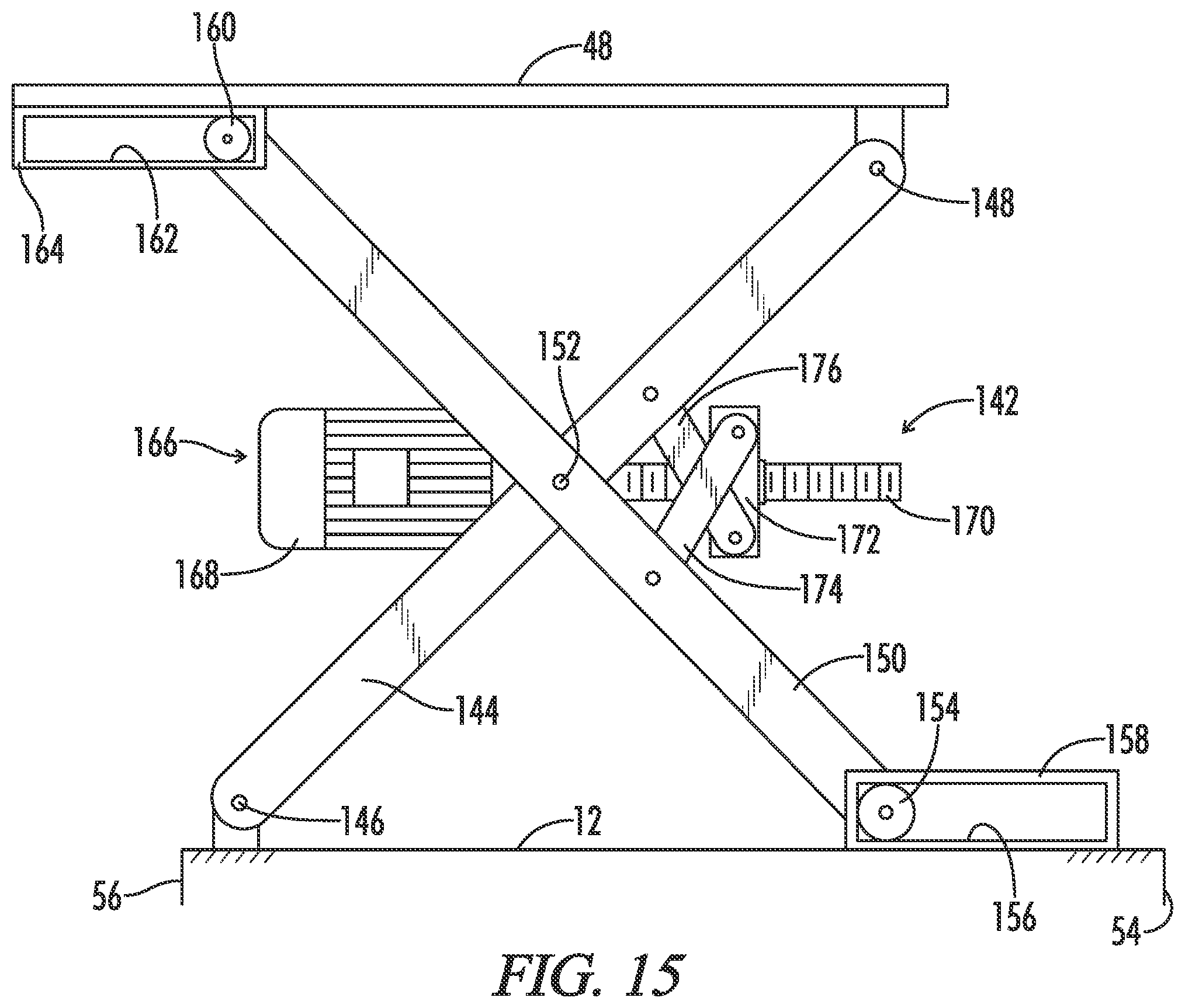Patent US12134867 Figure 14 – Shiftable cabin