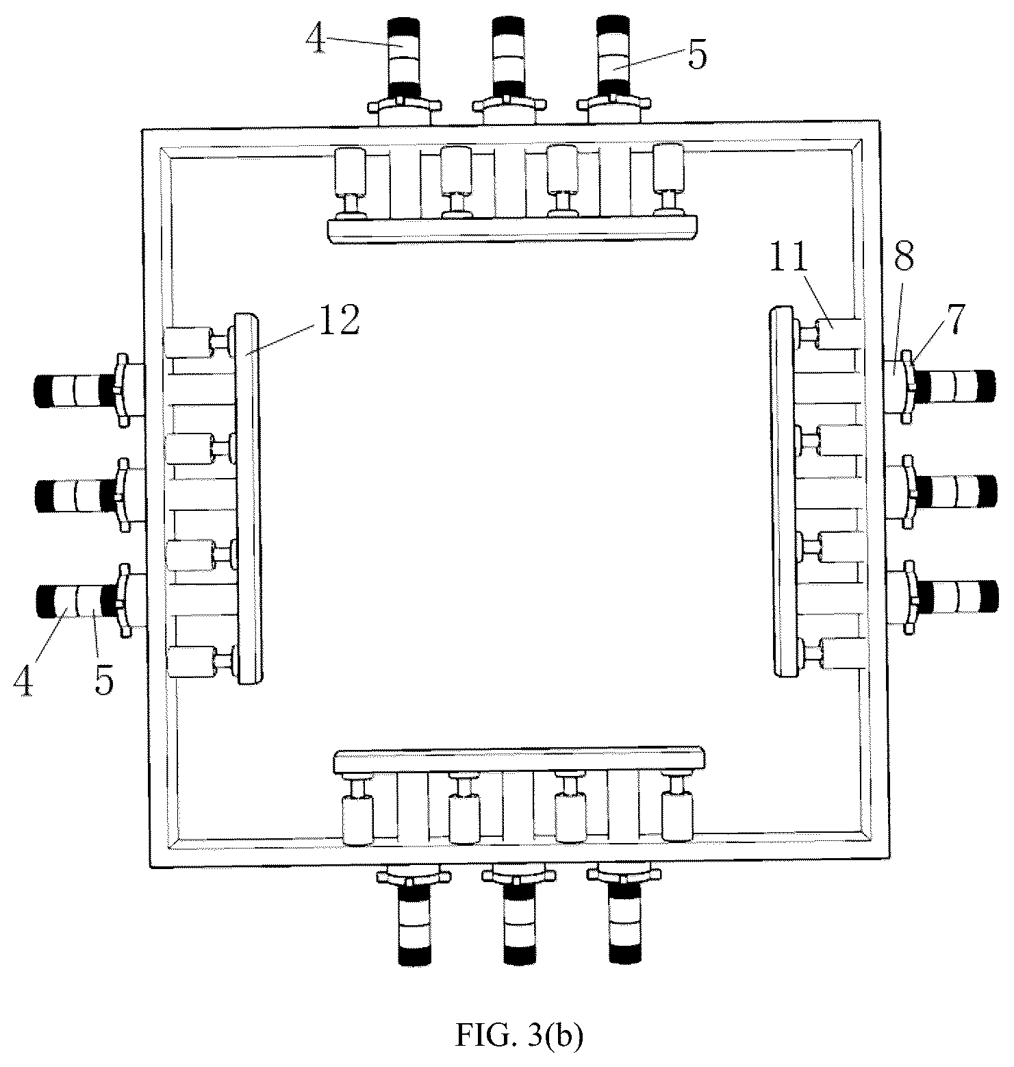 Patent US12134868 Figure 4 – Oil pressure type seismic mitigation and isolation support and use method thereof