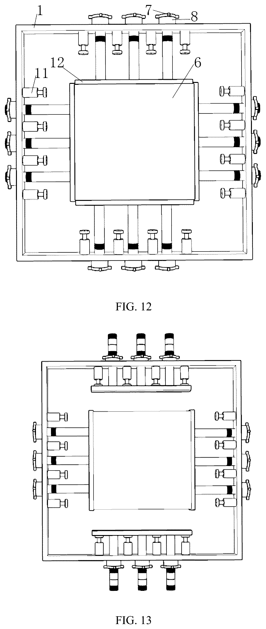 Patent US12134868 Figure 12 – Oil pressure type seismic mitigation and isolation support and use method thereof