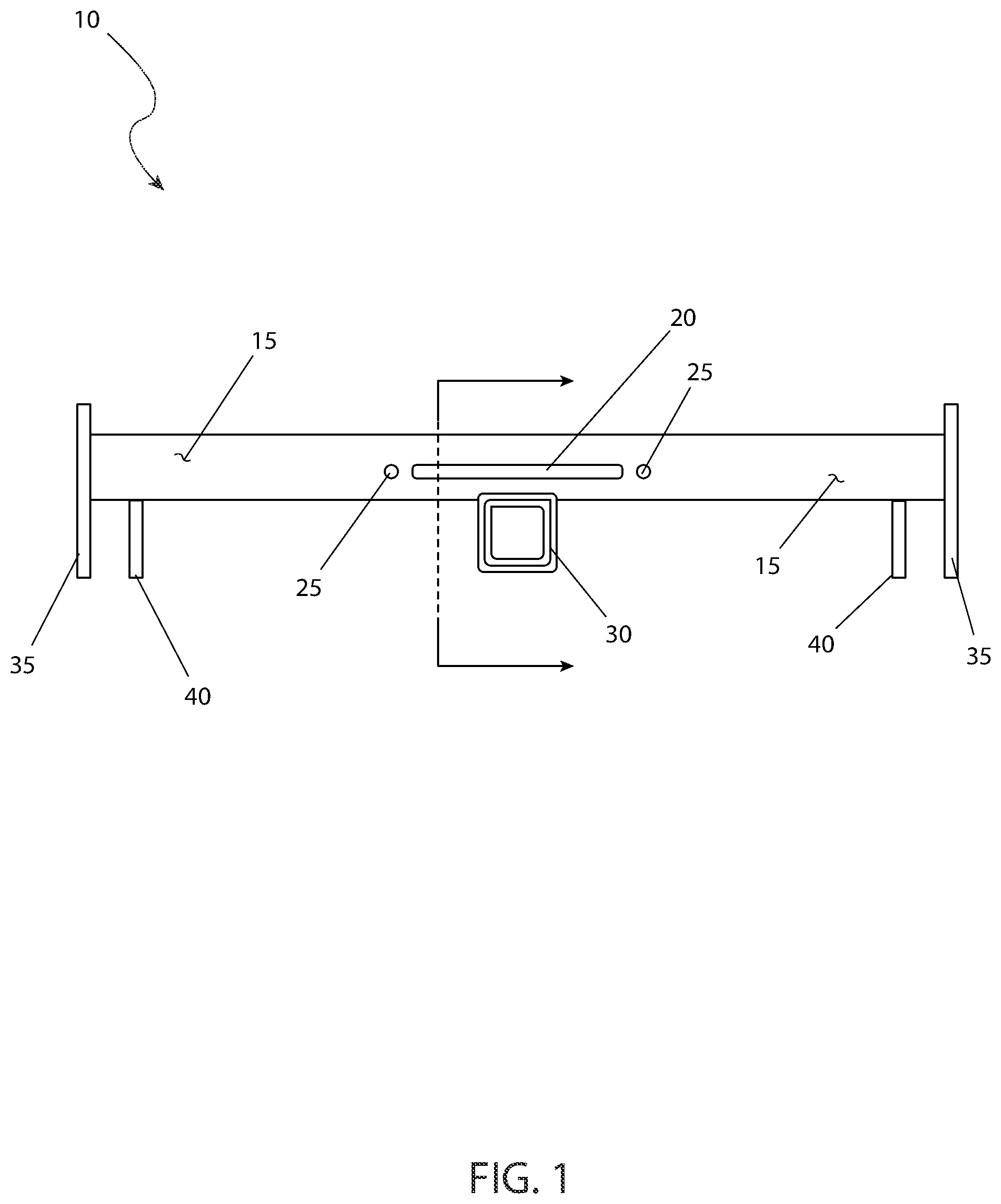 Patent US12134869 Figure 1 – Adaptable and removable winch mount