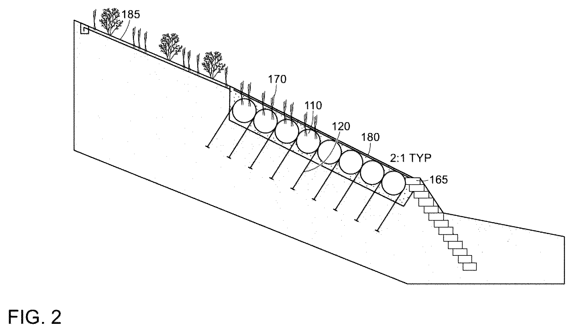 Patent US12134871 Figure 2 – Erosion control apparatus