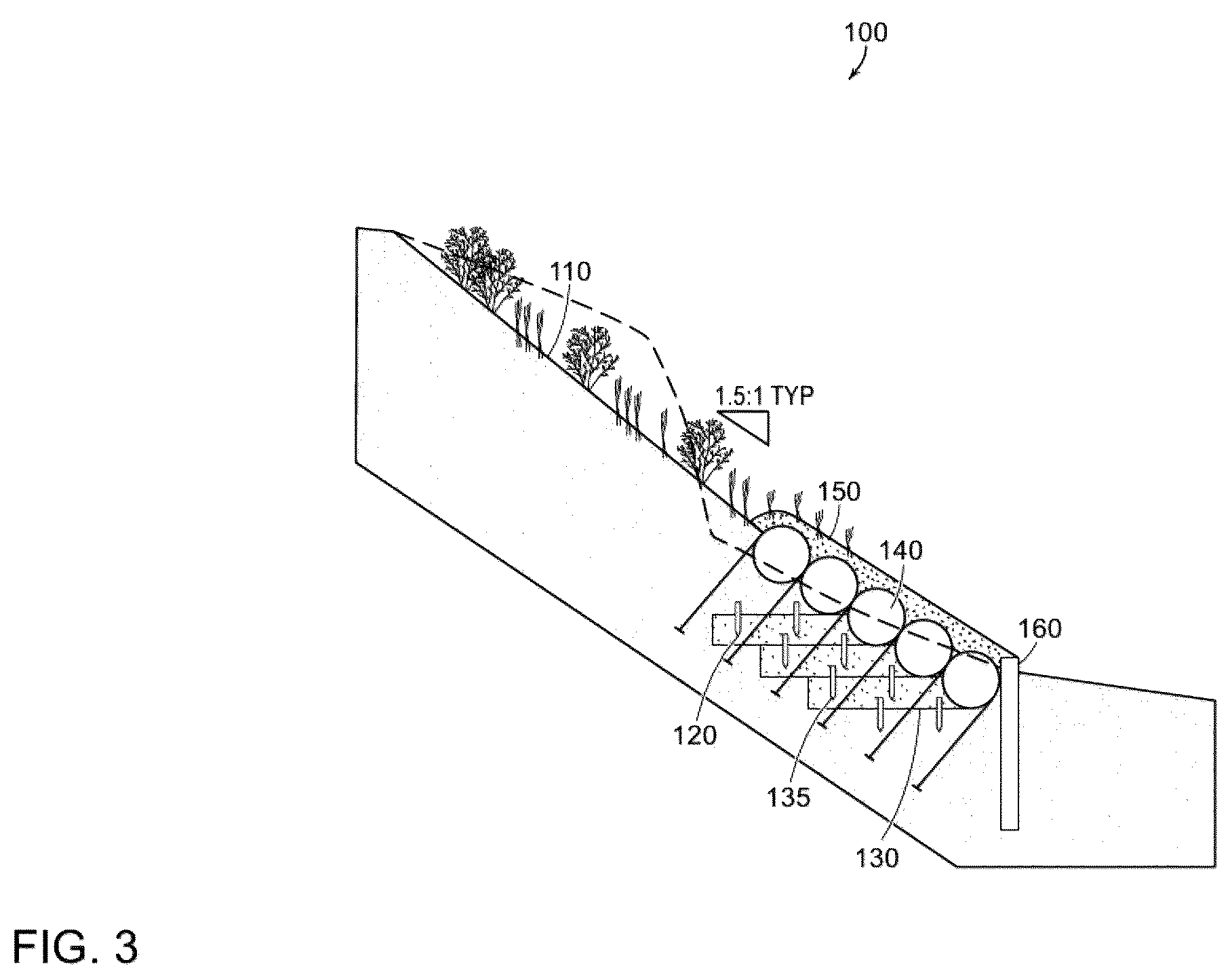 Patent US12134871 Figure 3 – Erosion control apparatus