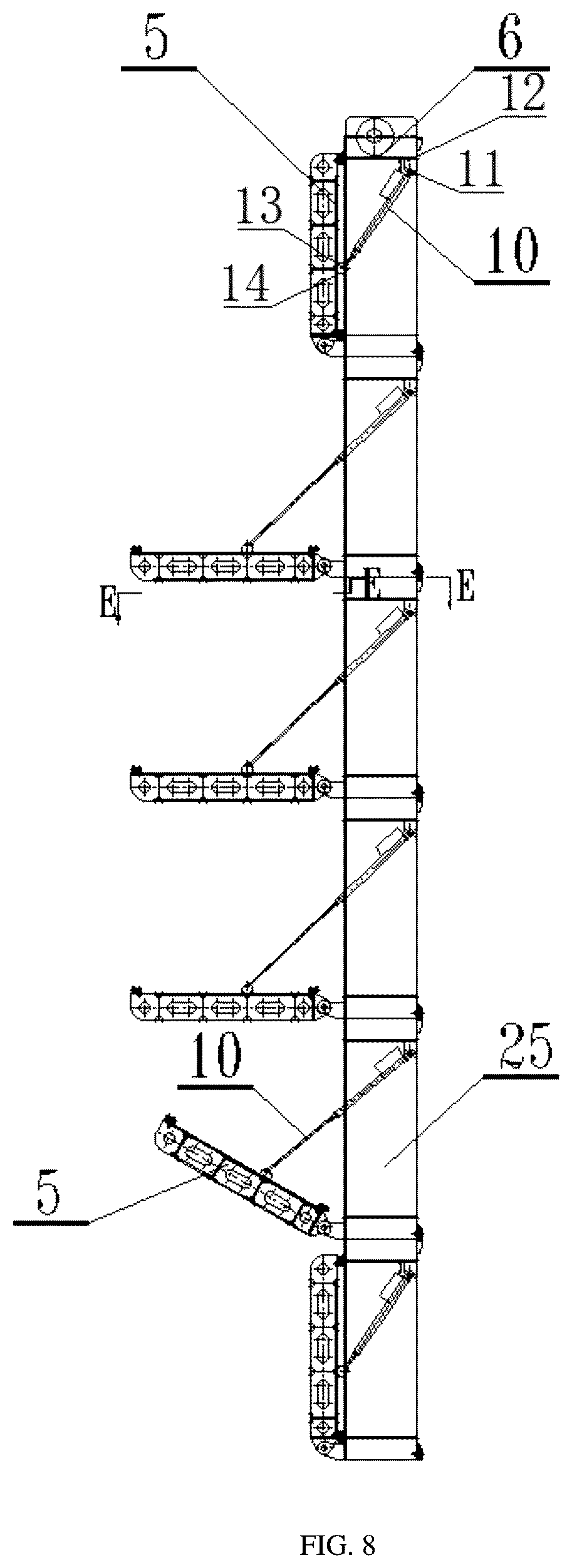 Patent US12134872 Figure 7 – High-efficient swift stepless layering water taking gate device