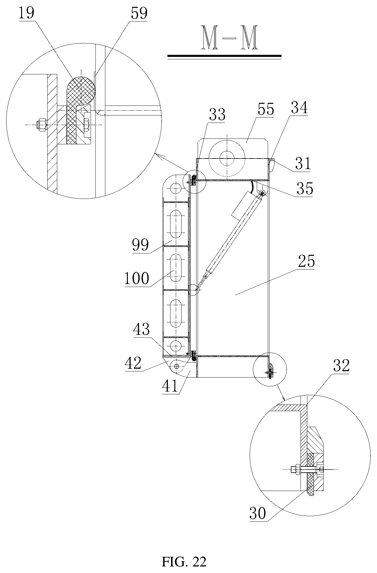 Patent US12134872 Figure 16 – High-efficient swift stepless layering water taking gate device