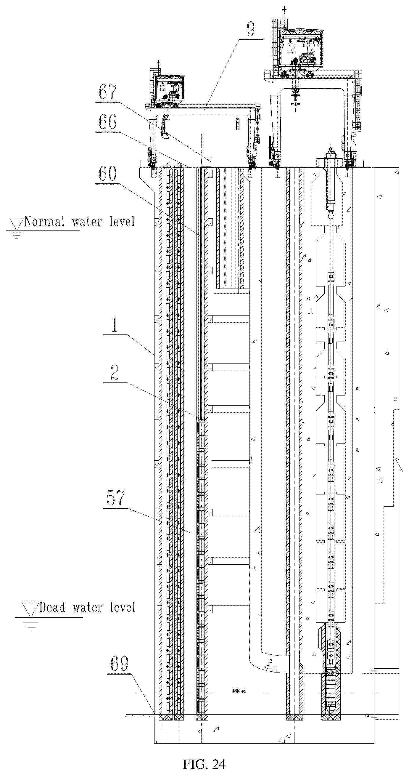 Patent US12134872 Figure 18 – High-efficient swift stepless layering water taking gate device