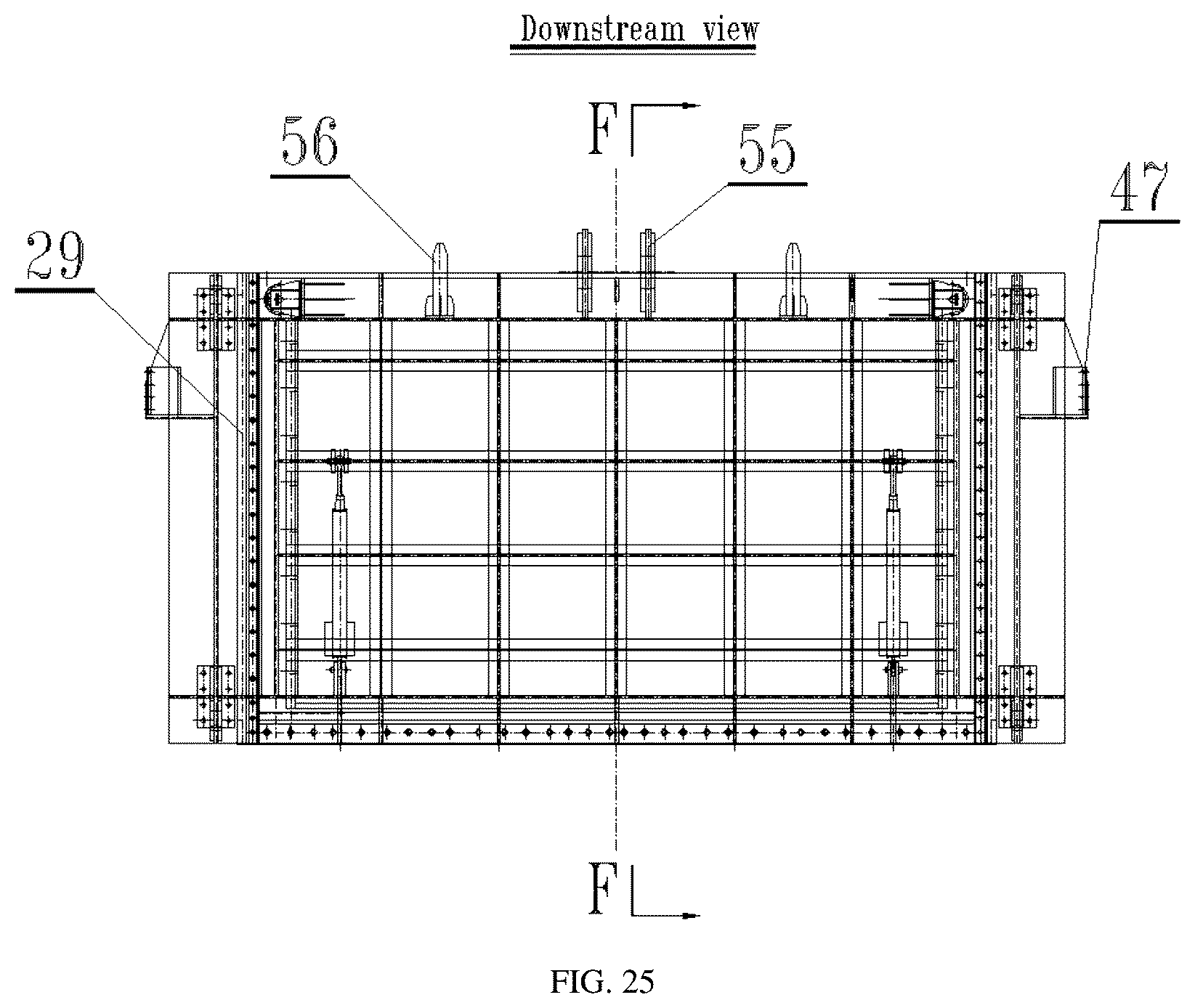 Patent US12134872 Figure 19 – High-efficient swift stepless layering water taking gate device