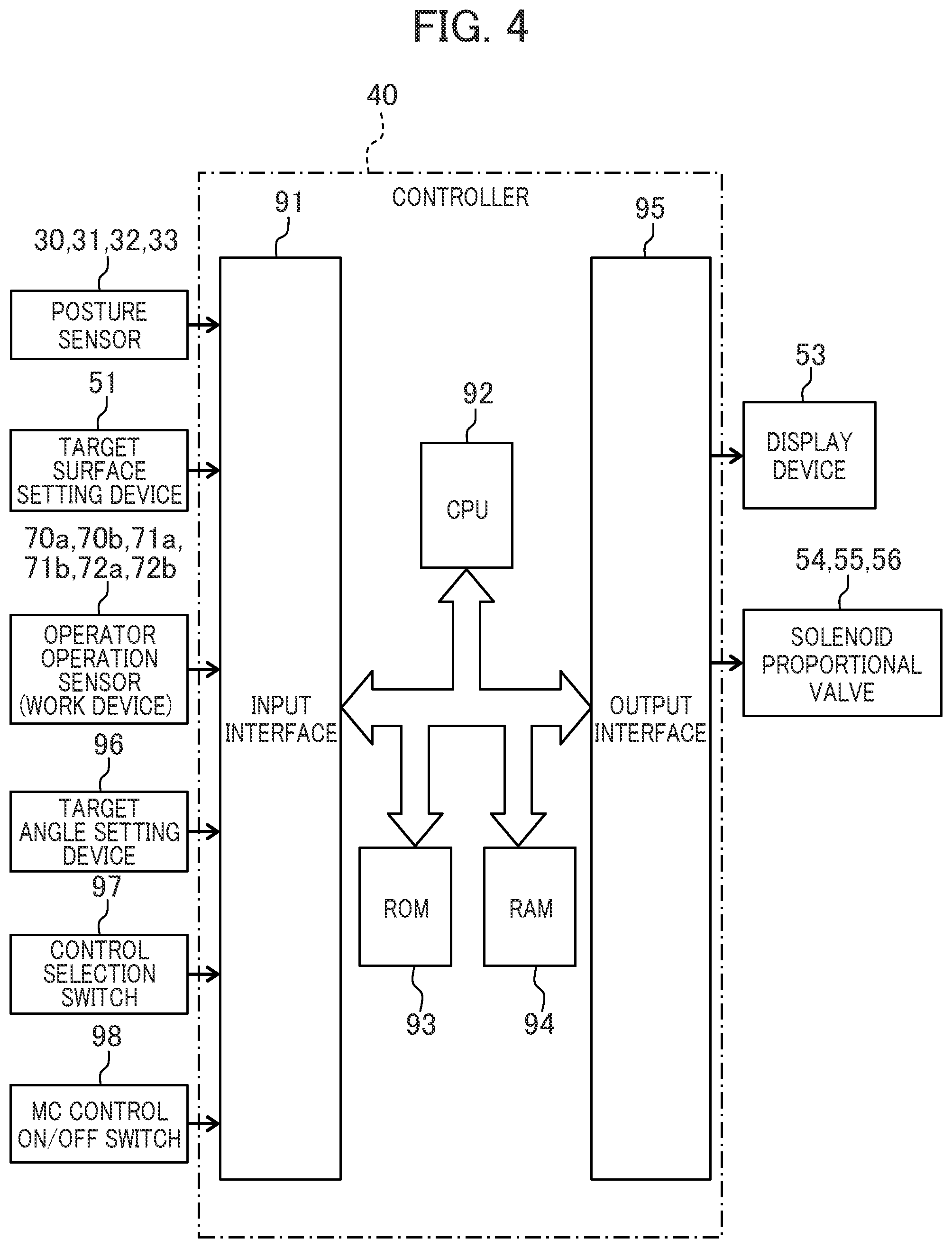 Patent US12134875 Figure 4 – Work machine