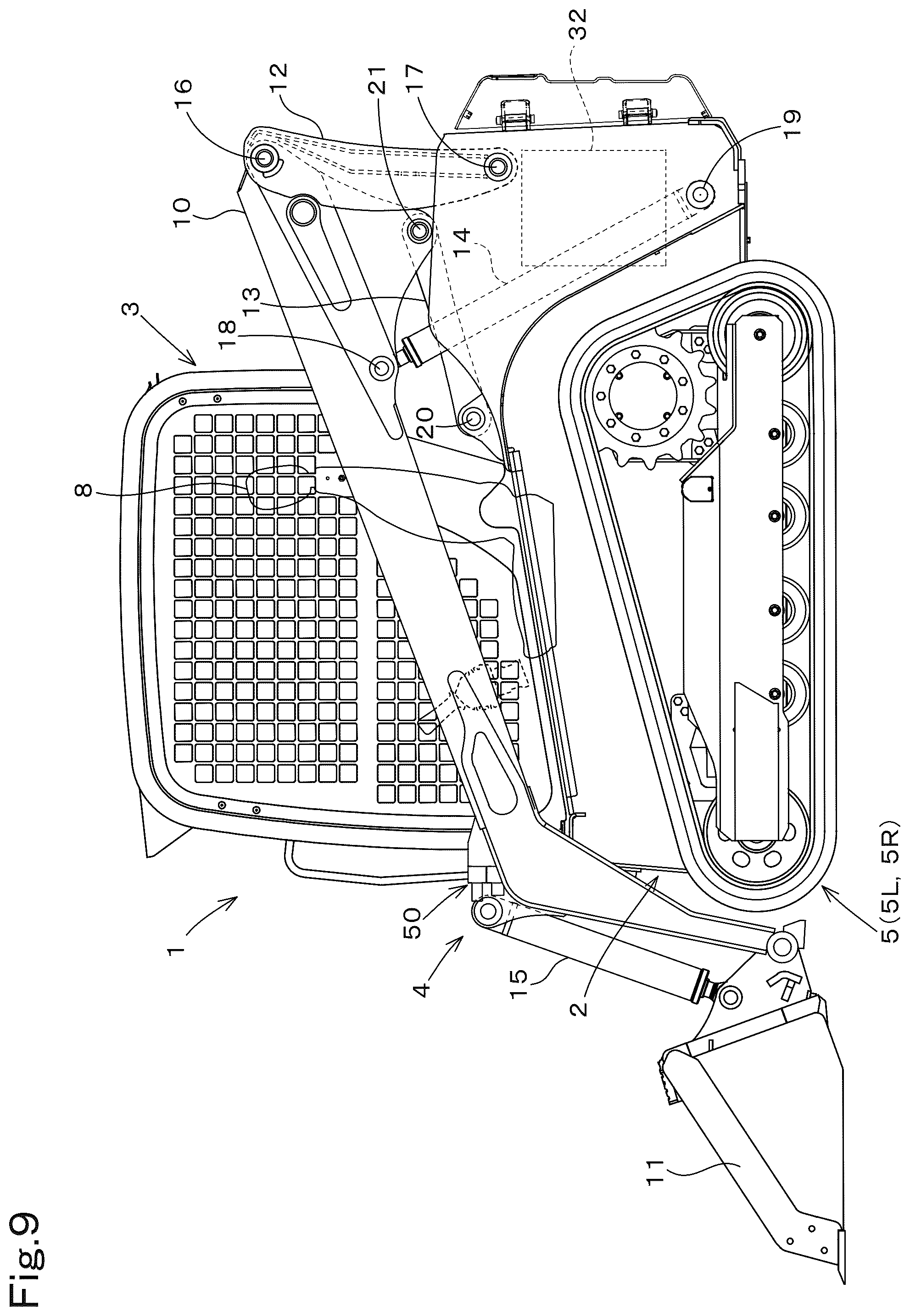 Patent US12134877 Figure 11 – Working machine
