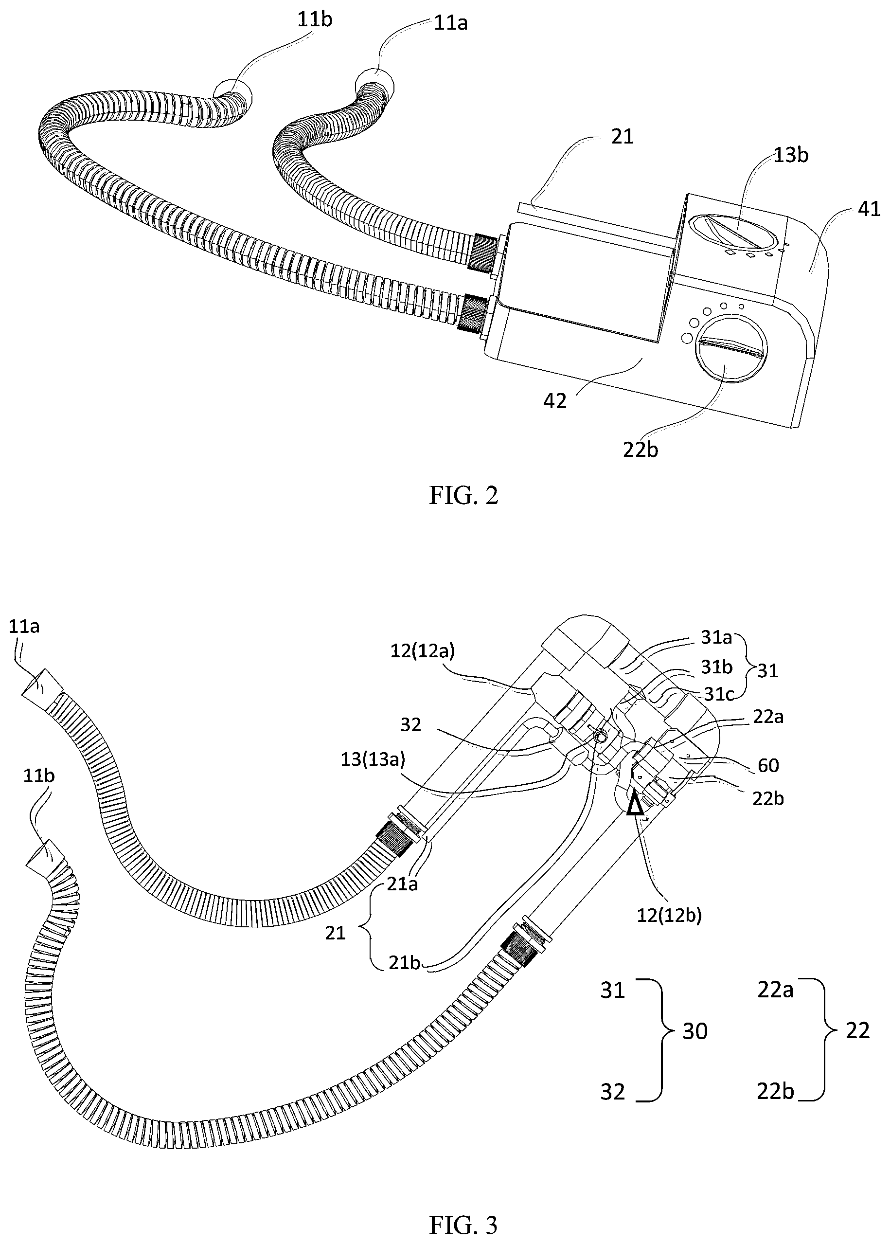 Patent US12134883 Figure 2 – Device for adding fluid medium to shower system, and shower system
