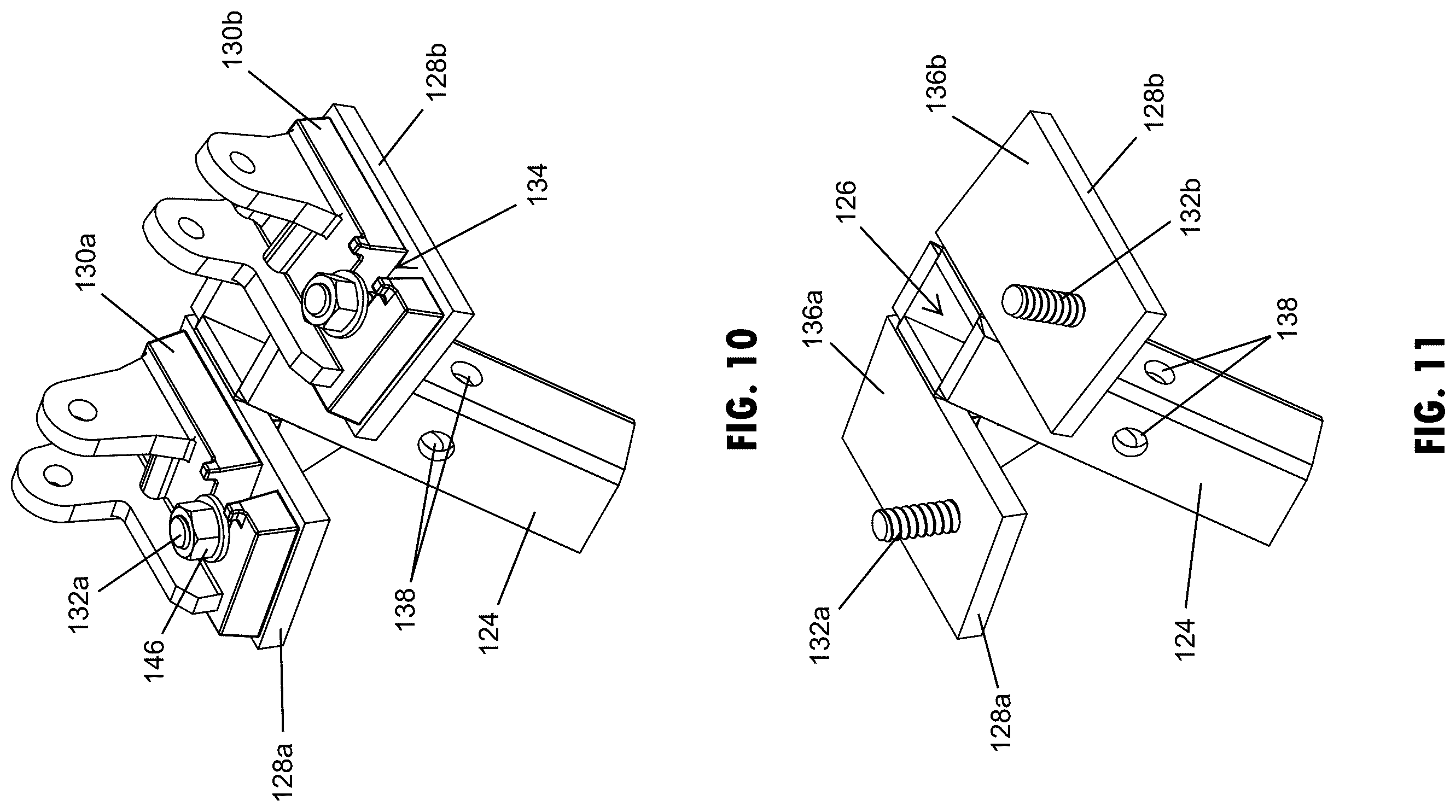 Patent US12134887 Figure 7 – Ground anchor bracket with simulated slab support for concrete wall braces