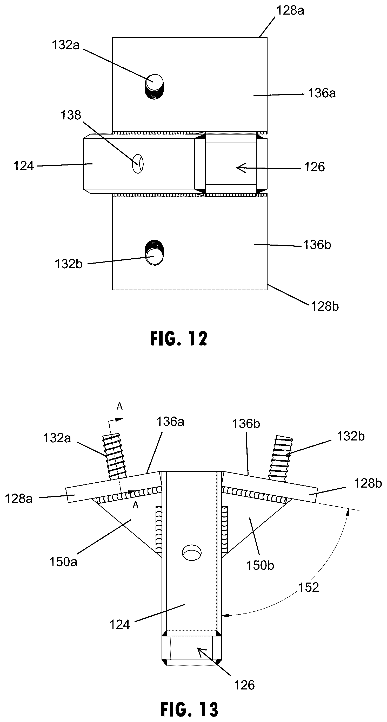 Patent US12134887 Figure 8 – Ground anchor bracket with simulated slab support for concrete wall braces