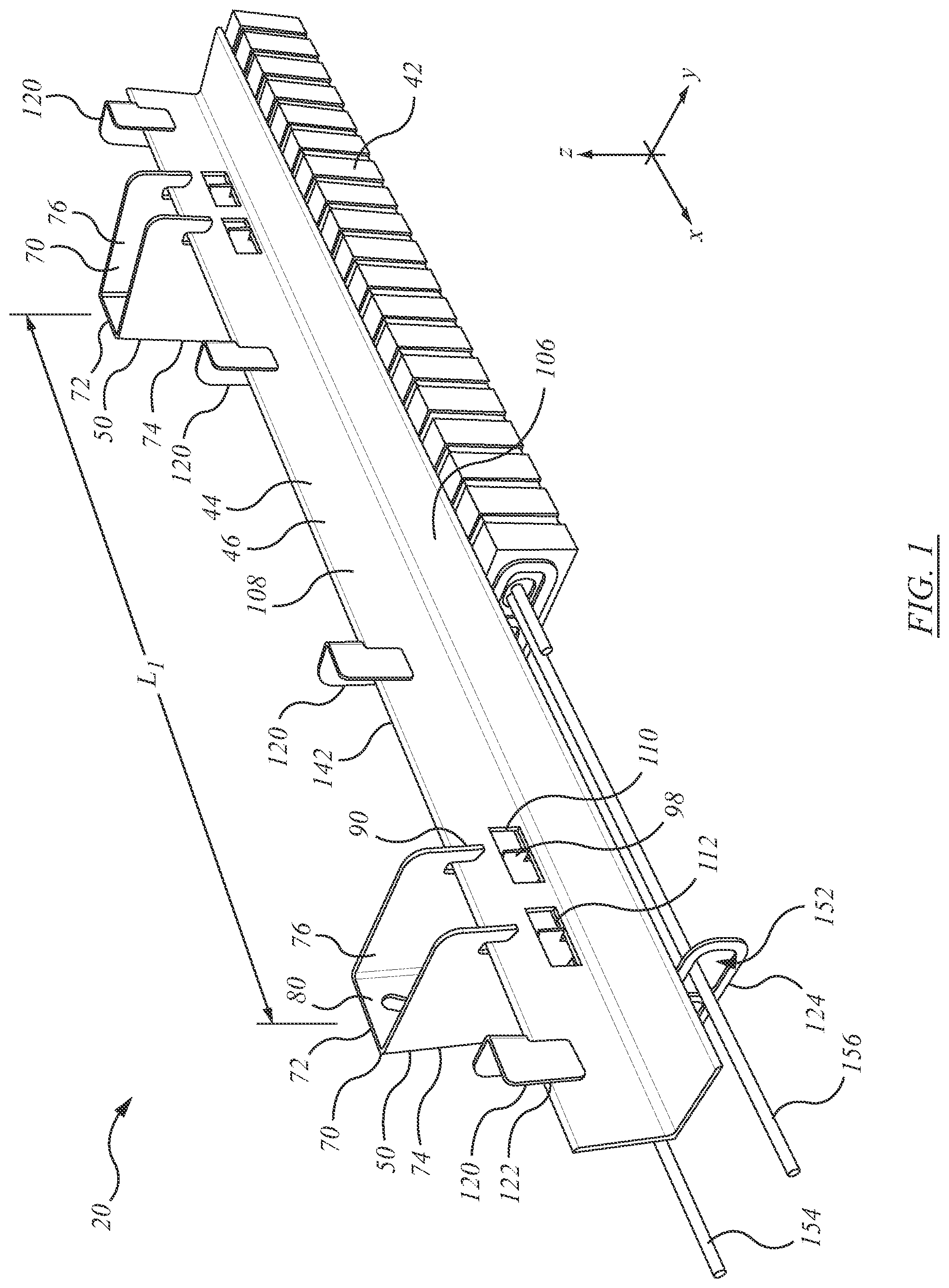 Patent US12134889 Figure 1 – Support bracket hanger assembly and method