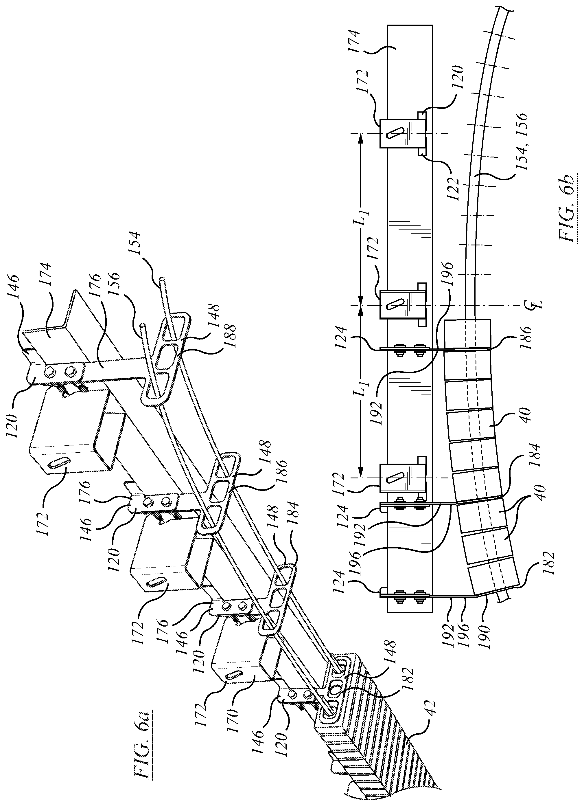Patent US12134889 Figure 6 – Support bracket hanger assembly and method