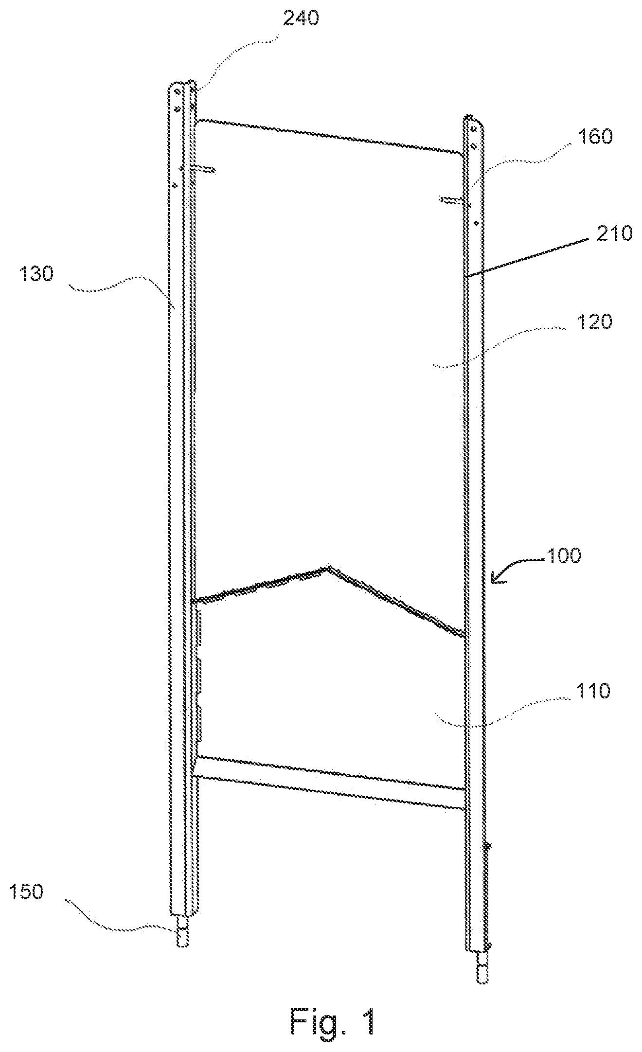 Patent US12134891 Figure 1 – Separation panels in food production