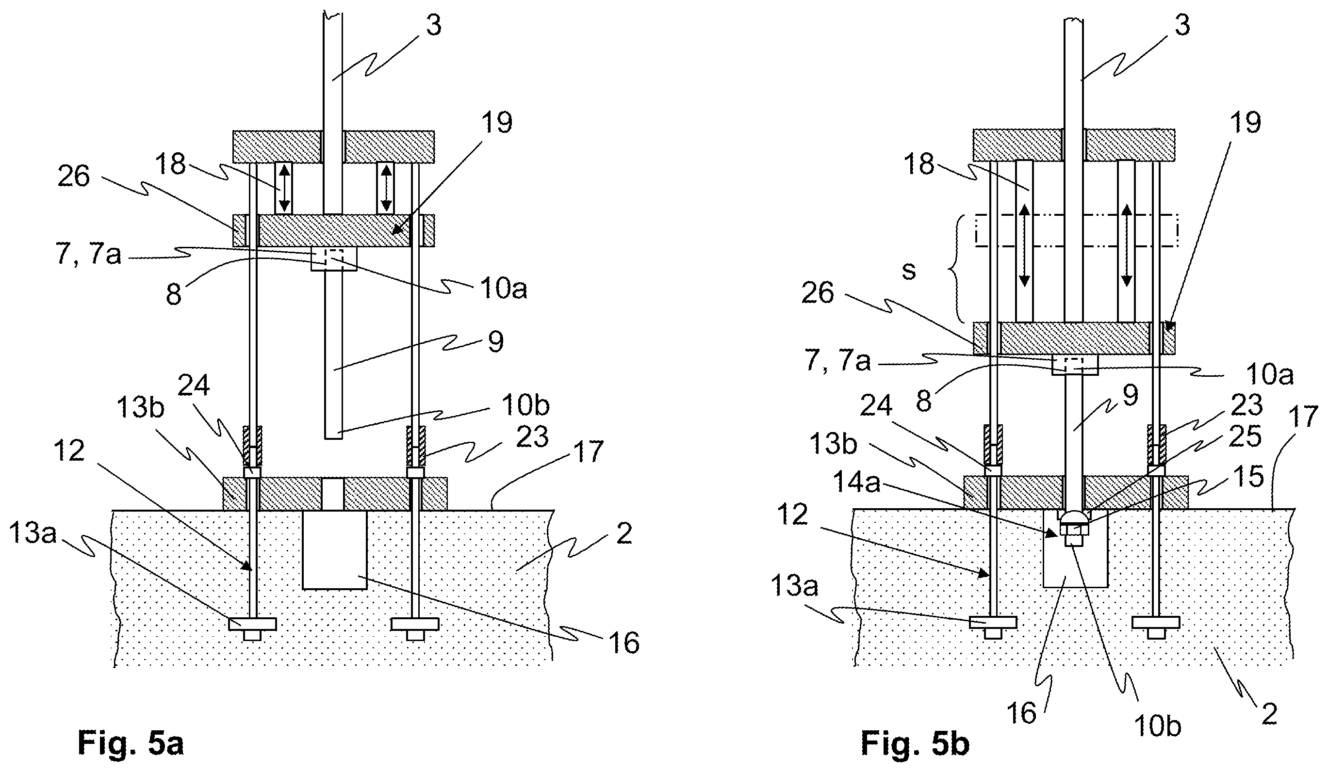 Patent US12134895 Figure 3 – Structure pretensioned by at least one tensioning element, and method for producing a structure pretensioned by at least one tensioning element