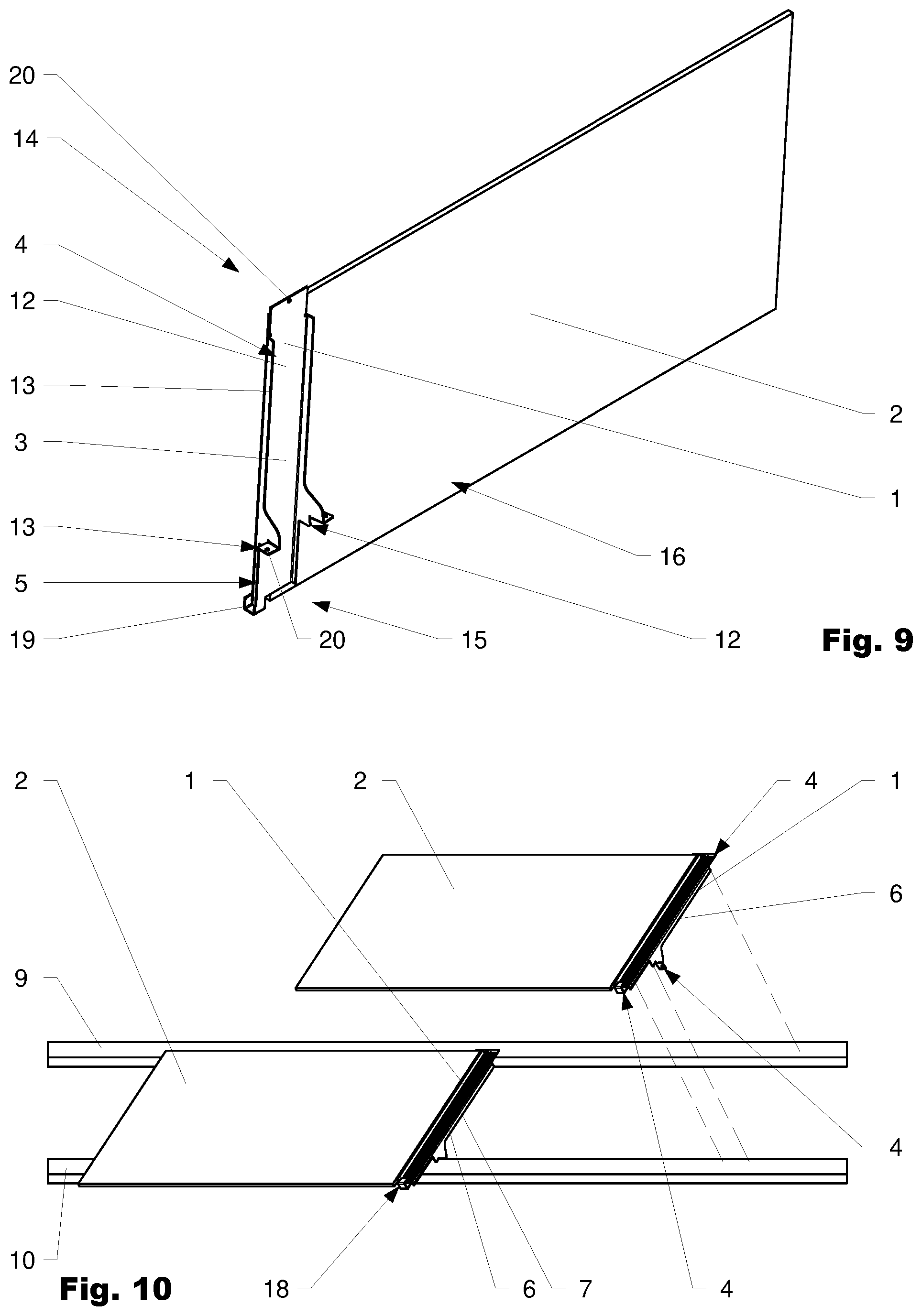 Patent US12134896 Figure 6 – Holding means for a solar roof tile