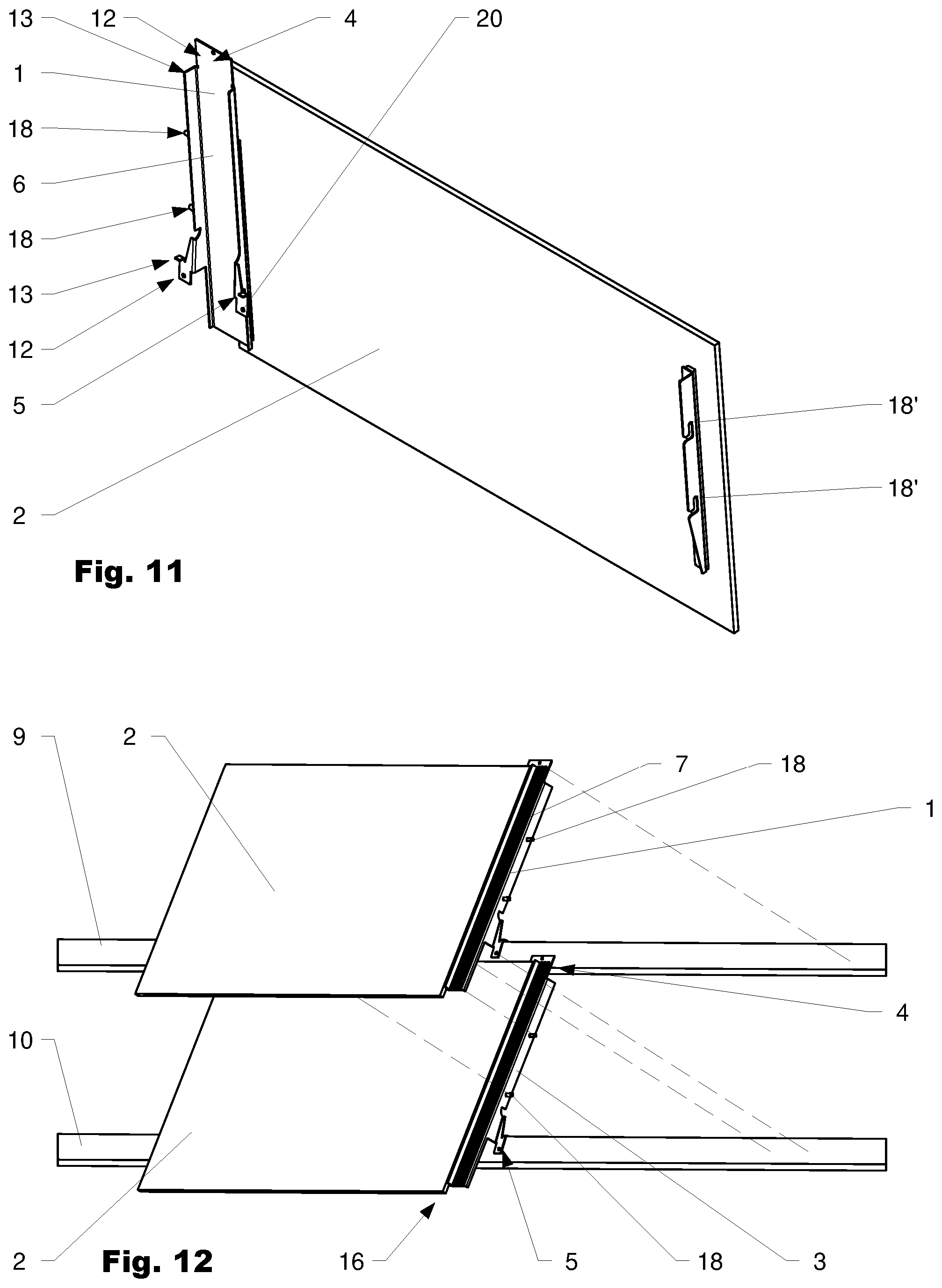 Patent US12134896 Figure 7 – Holding means for a solar roof tile