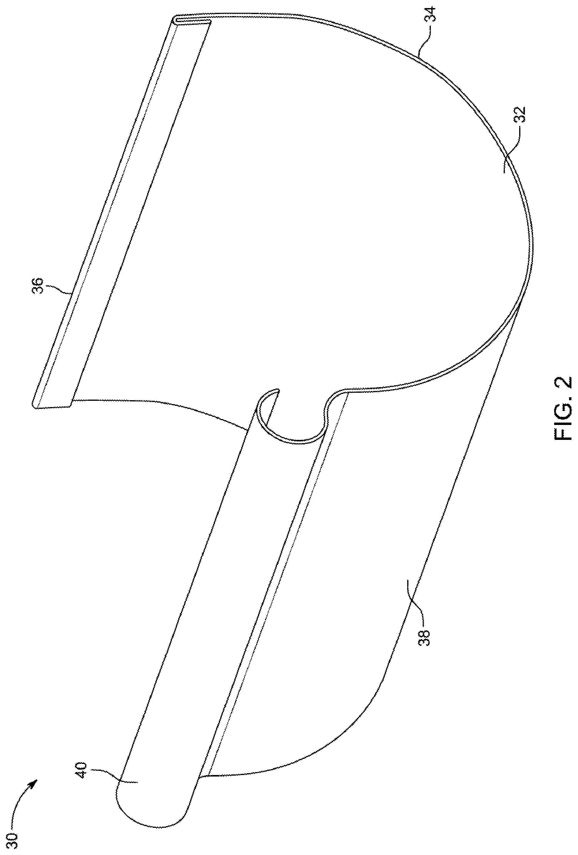 Patent US12134897 Figure 2 – Rear receivers for use with systems and methods for modular platforms for gutter guard systems with interchangeable components