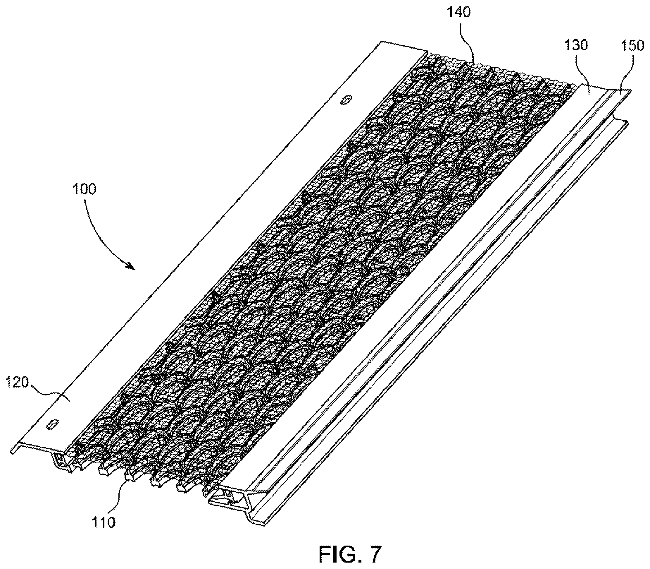 Patent US12134898 Figure 10 – Rear receivers for use with systems and methods for modular platforms for gutter guard systems with interchangeable components