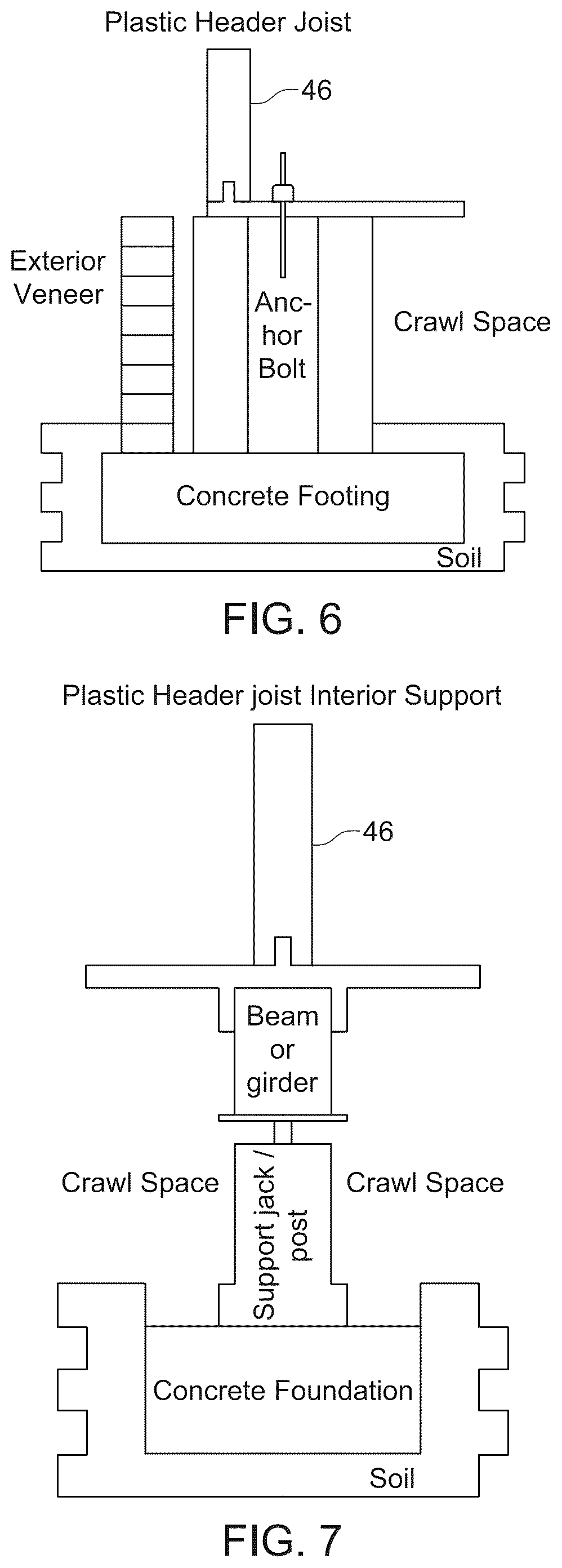 Patent US12134899 Figure 3 – Rigid foam, continuous raised floor structure without wooden supports