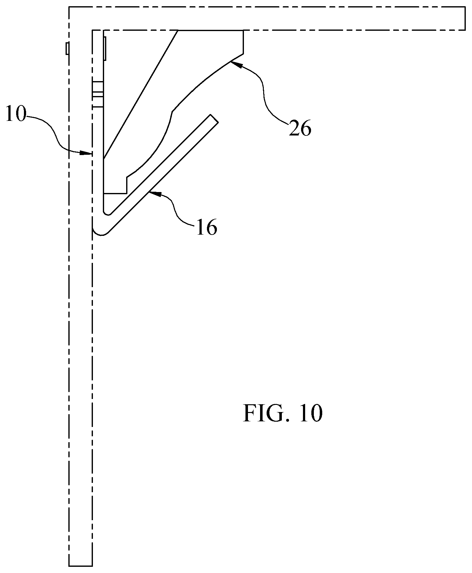 Patent US12134902 Figure 10 – Crown molding support hanger