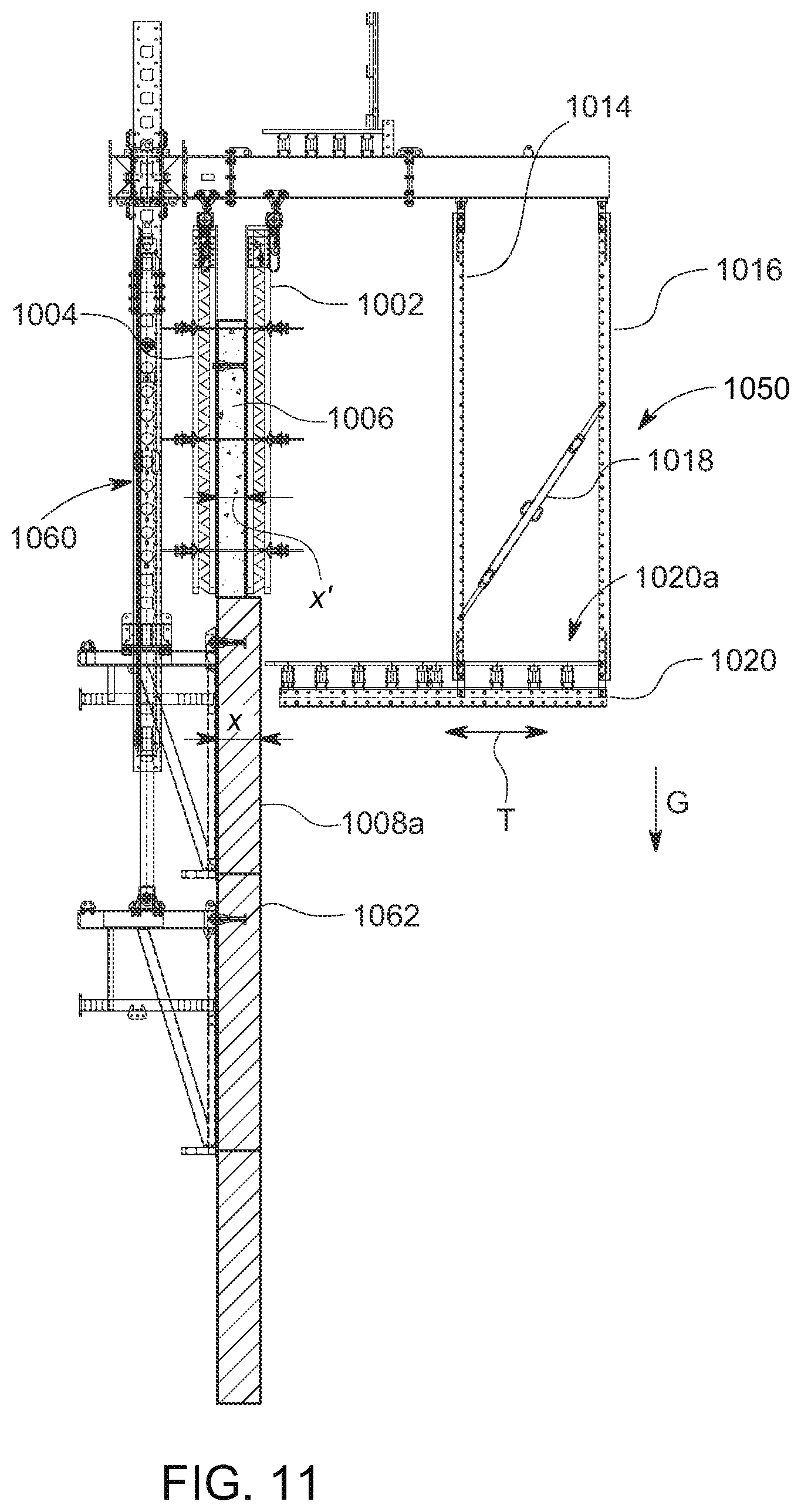 Patent US12134903 Figure 12 – Suspended translating platform