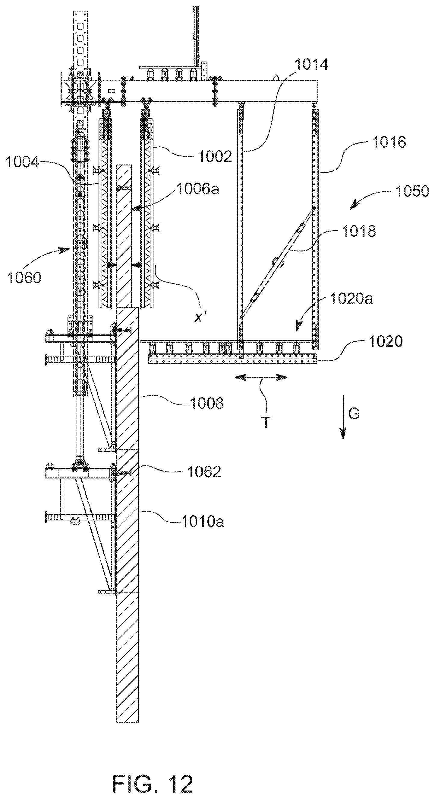 Patent US12134903 Figure 13 – Suspended translating platform