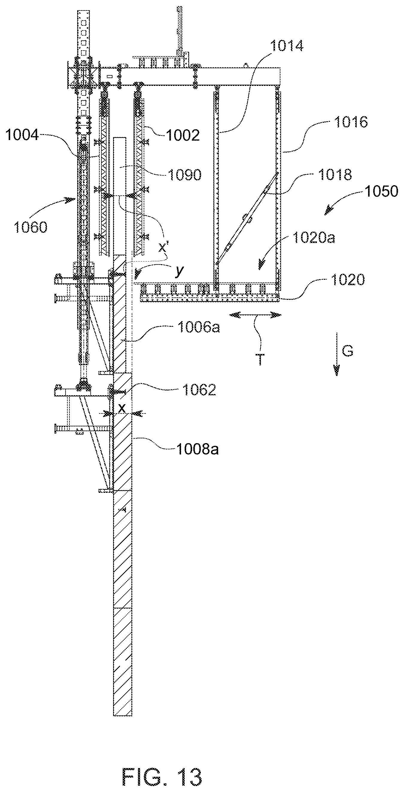 Patent US12134903 Figure 14 – Suspended translating platform