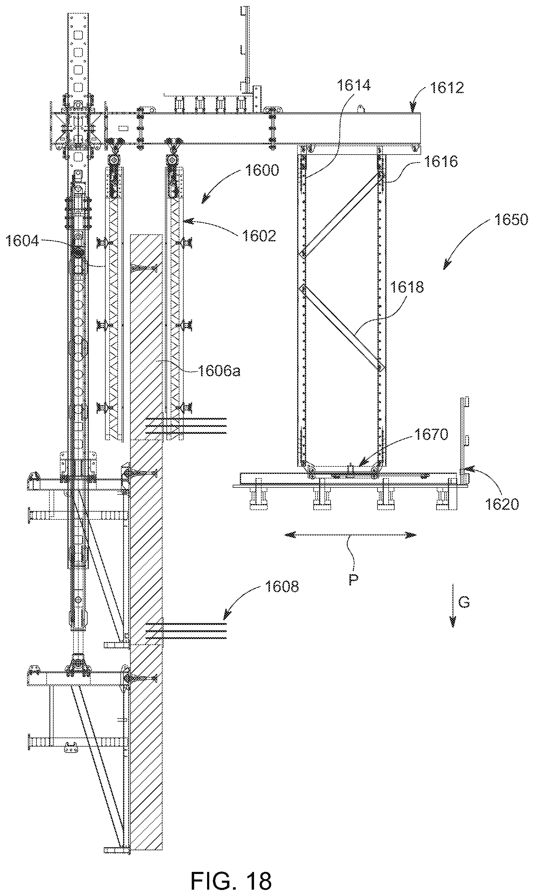 Patent US12134903 Figure 19 – Suspended translating platform