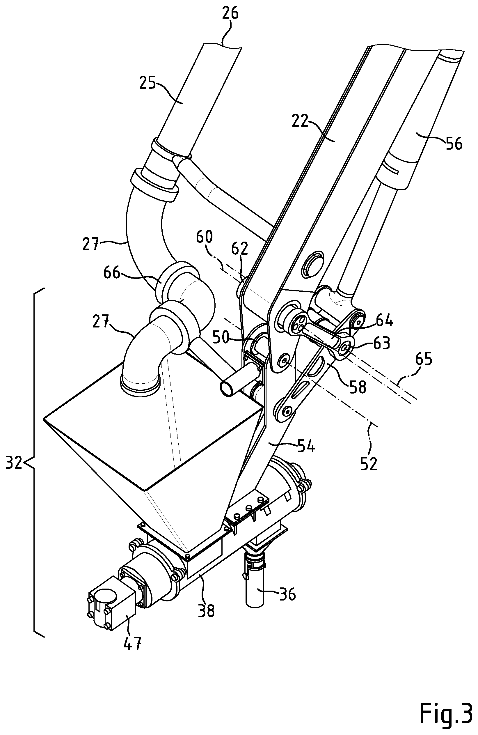 Patent US12134904 Figure 3 – Apparatus for output of a fluid process material