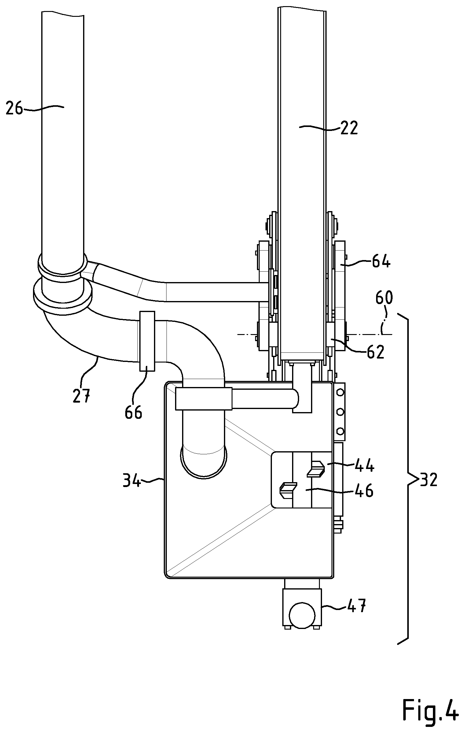 Patent US12134904 Figure 4 – Apparatus for output of a fluid process material