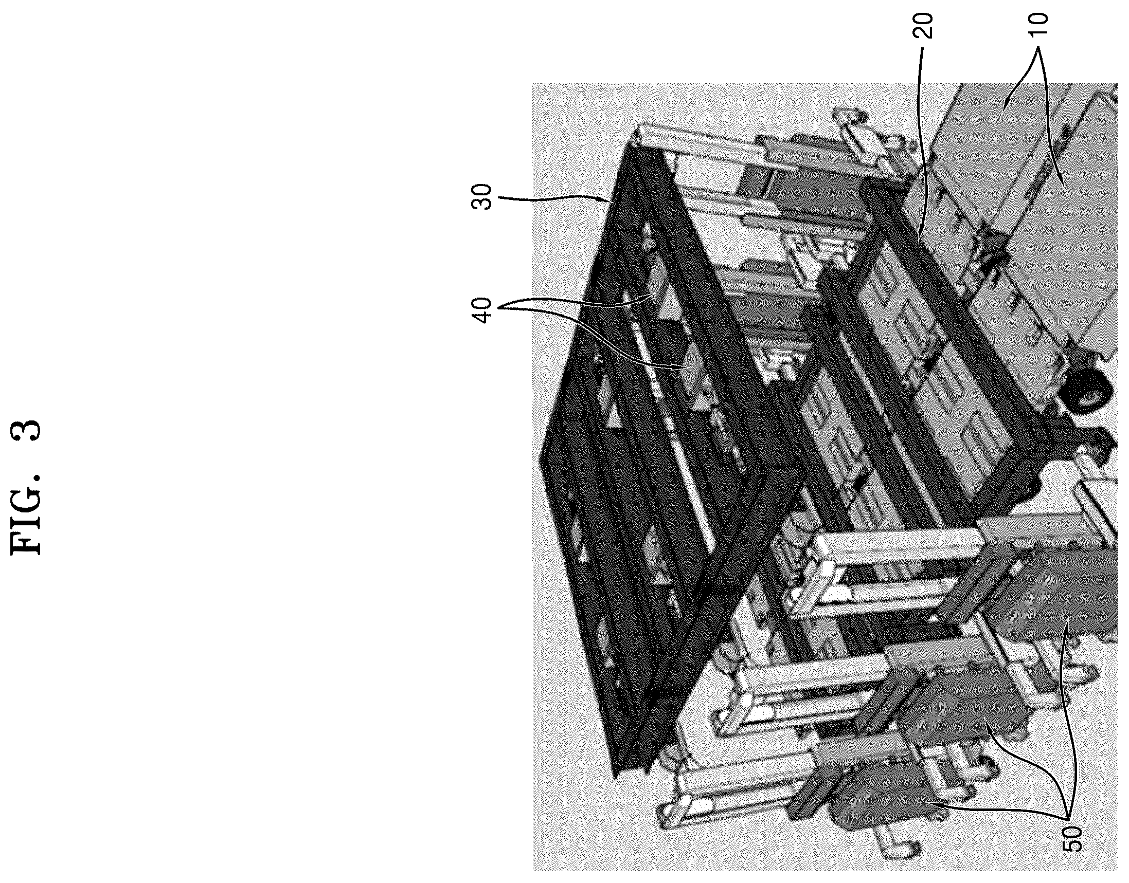 Patent US12134906 Figure 3 – Load dispersion-type indoor lifting apparatus for prefabricated steel structure and method of installing prefabricated steel structure by using same